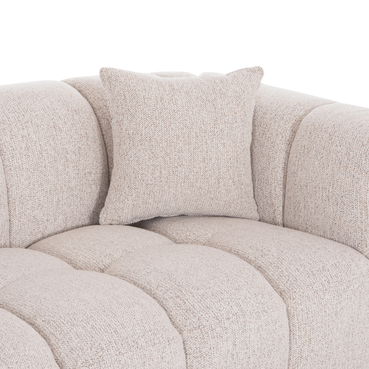 SOFA 3-SEATER NORIKA HM3331.02 ECRU FABRIC 220x88x85Hcm. [7]