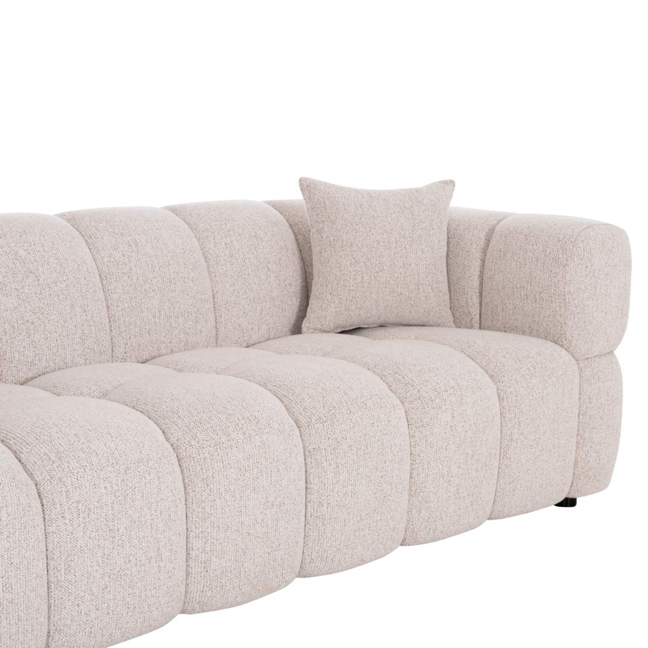 SOFA 3-SEATER NORIKA HM3331.02 ECRU FABRIC 220x88x85Hcm. [8]