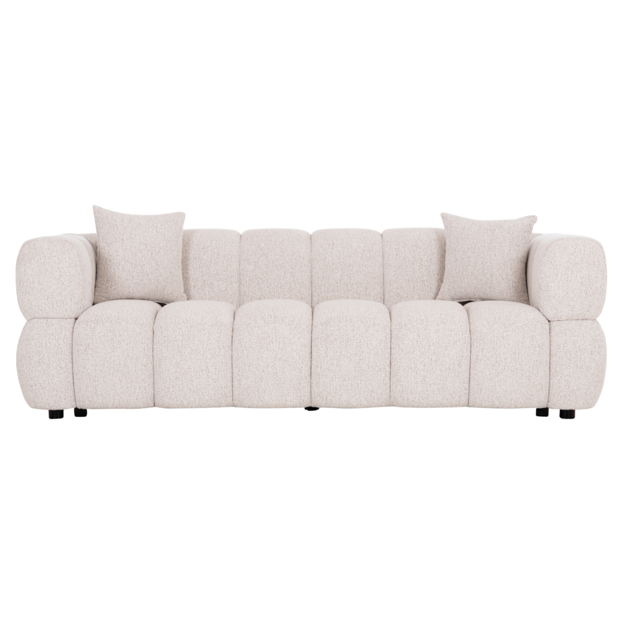 SOFA 3-SEATER NORIKA HM3331.02 ECRU FABRIC 220x88x85Hcm. [3]