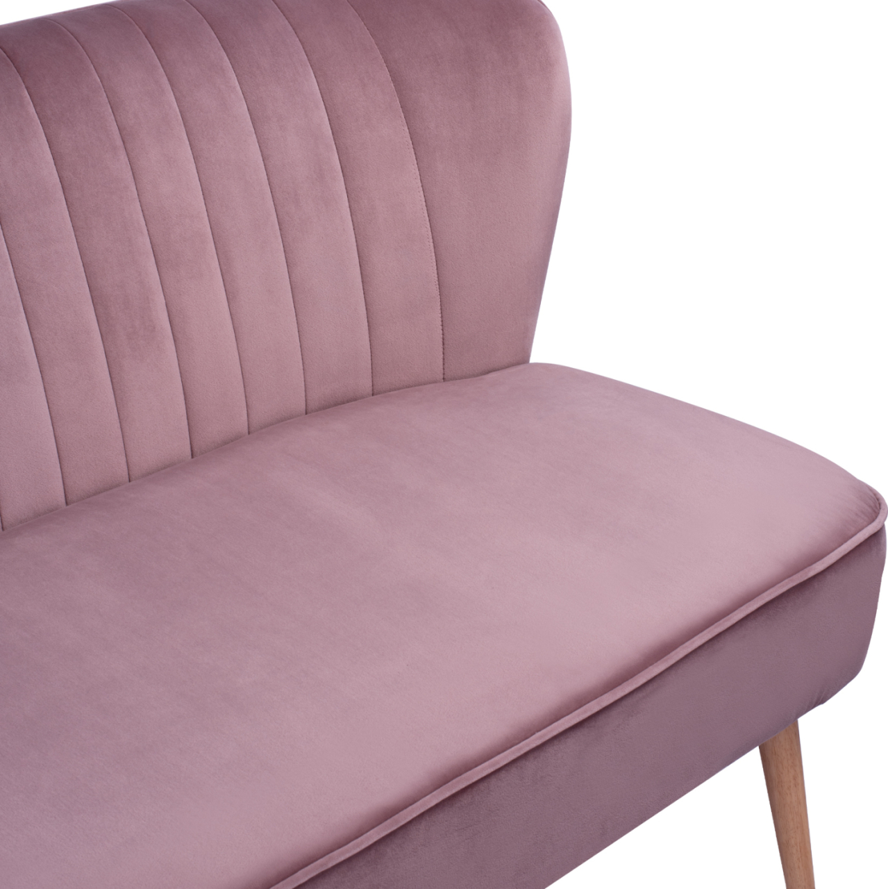 SOFA ANDY IN DUSTY PINK VELVET HM8401.02 128x70x77Y cm. [7]