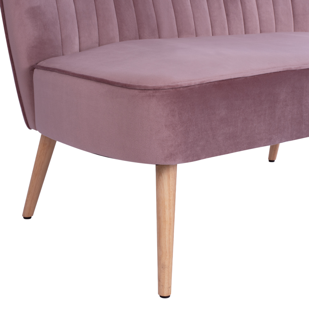 SOFA ANDY IN DUSTY PINK VELVET HM8401.02 128x70x77Y cm. [8]