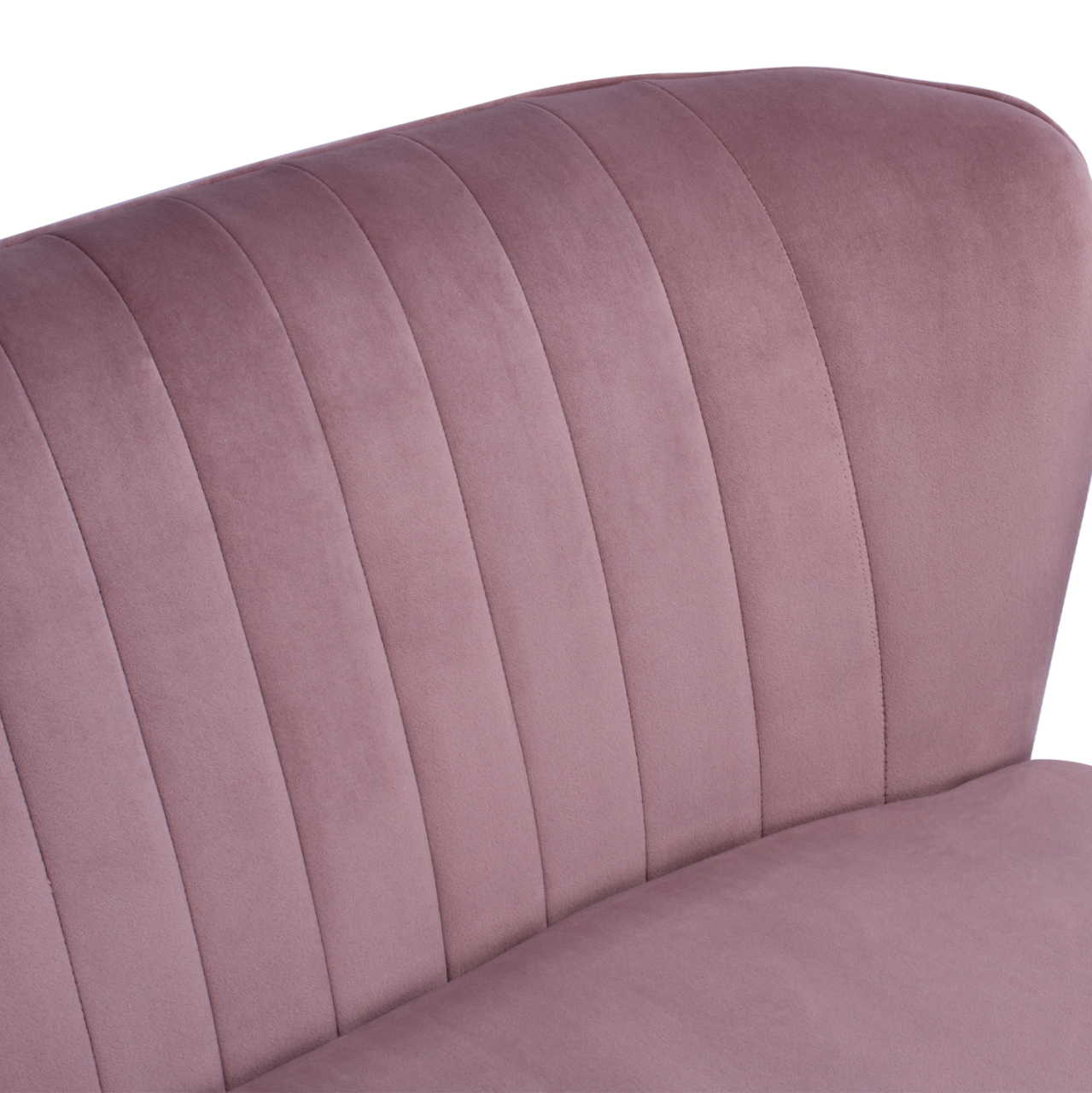 SOFA ANDY IN DUSTY PINK VELVET HM8401.02 128x70x77Y cm. [6]