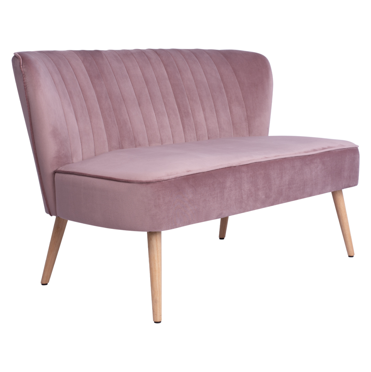 SOFA ANDY IN DUSTY PINK VELVET HM8401.02 128x70x77Y cm. [4]