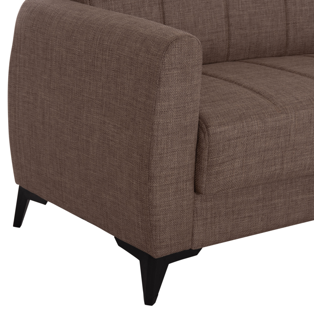 SOFA-BED 2-SEATER WITH STORAGE SPACE NIKKO HM3293.02 BROWN FABRIC 144x75x84Hcm. [9]
