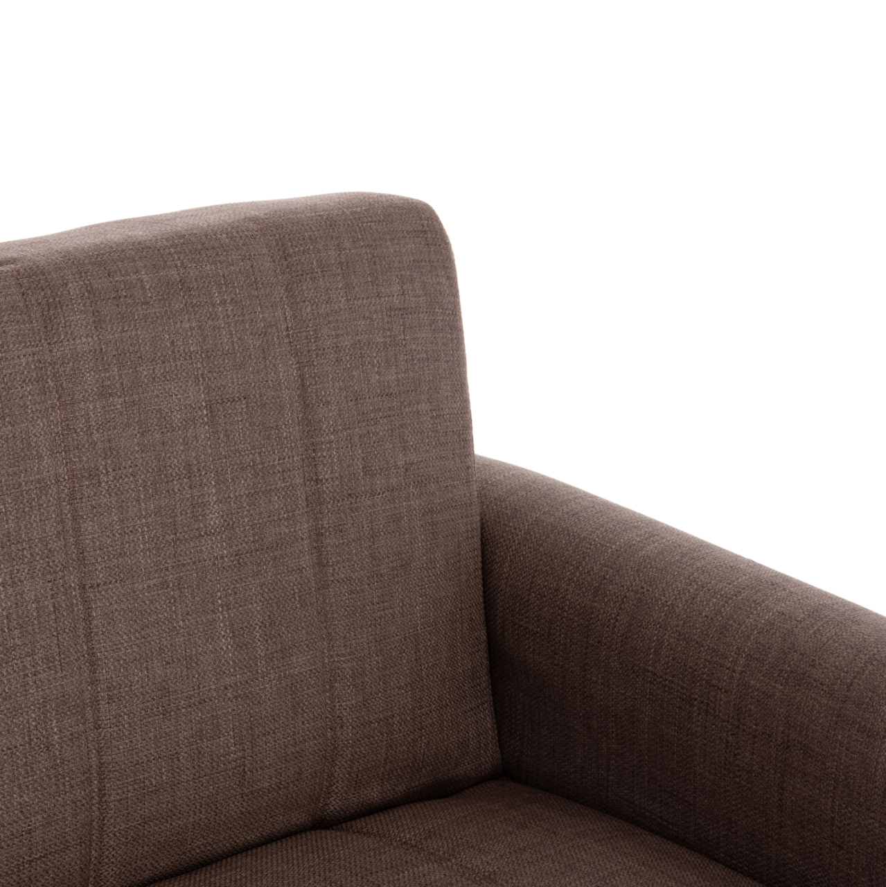 SOFA-BED 2-SEATER WITH STORAGE SPACE NIKKO HM3293.02 BROWN FABRIC 144x75x84Hcm. [8]