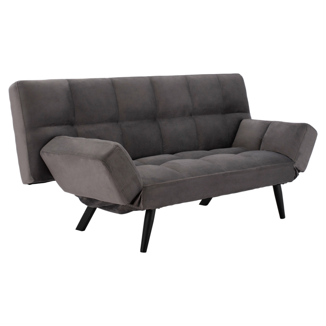 Sofa Bed 3 Seater from velvet grey HM3167.01 182x80x88cm [5]