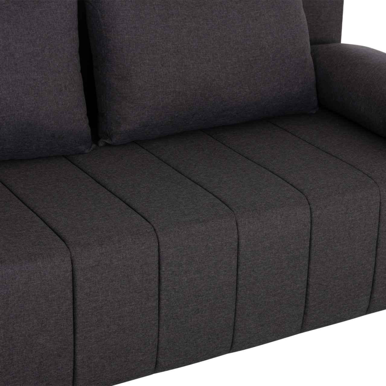 SOFA-BED 3-SEATER KEND HM3313.01 FABRIC IN GREY 188x85x82Hcm. [8]