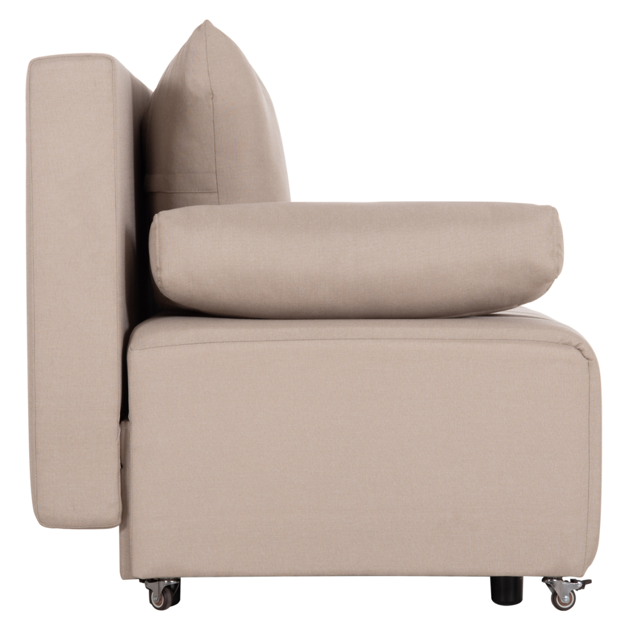 SOFA-BED 3-SEATER KEND HM3313.03 FABRIC IN LIGHT BEIGE 188x85x82Hcm. [5]