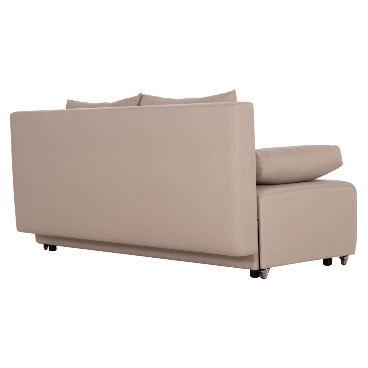 SOFA-BED 3-SEATER KEND HM3313.03 FABRIC IN LIGHT BEIGE 188x85x82Hcm. [6]
