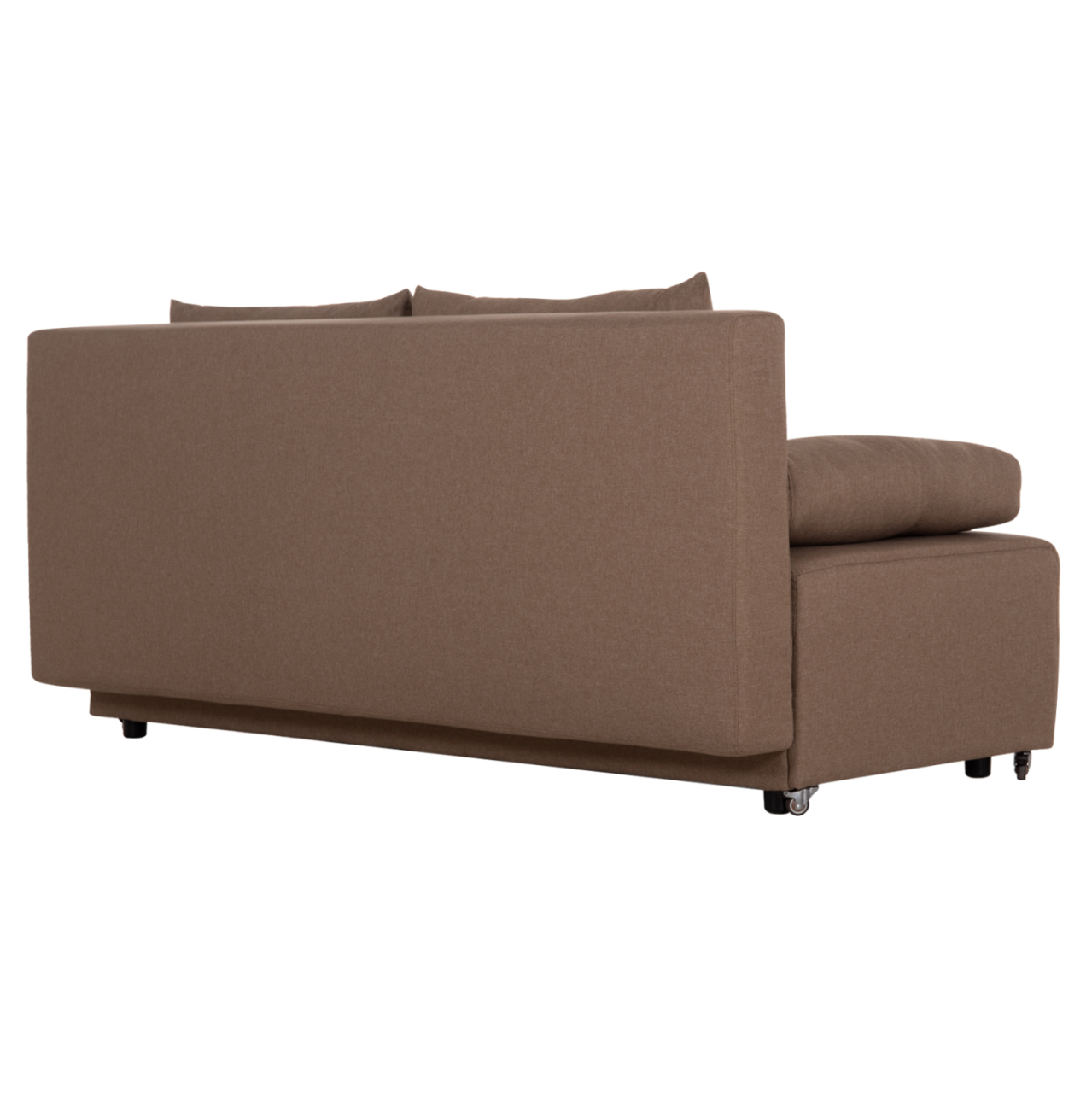 SOFA-BED 3-SEATER KEND HM3313.04 FABRIC IN LIGHT BROWN 188x85x82Hcm. [6]