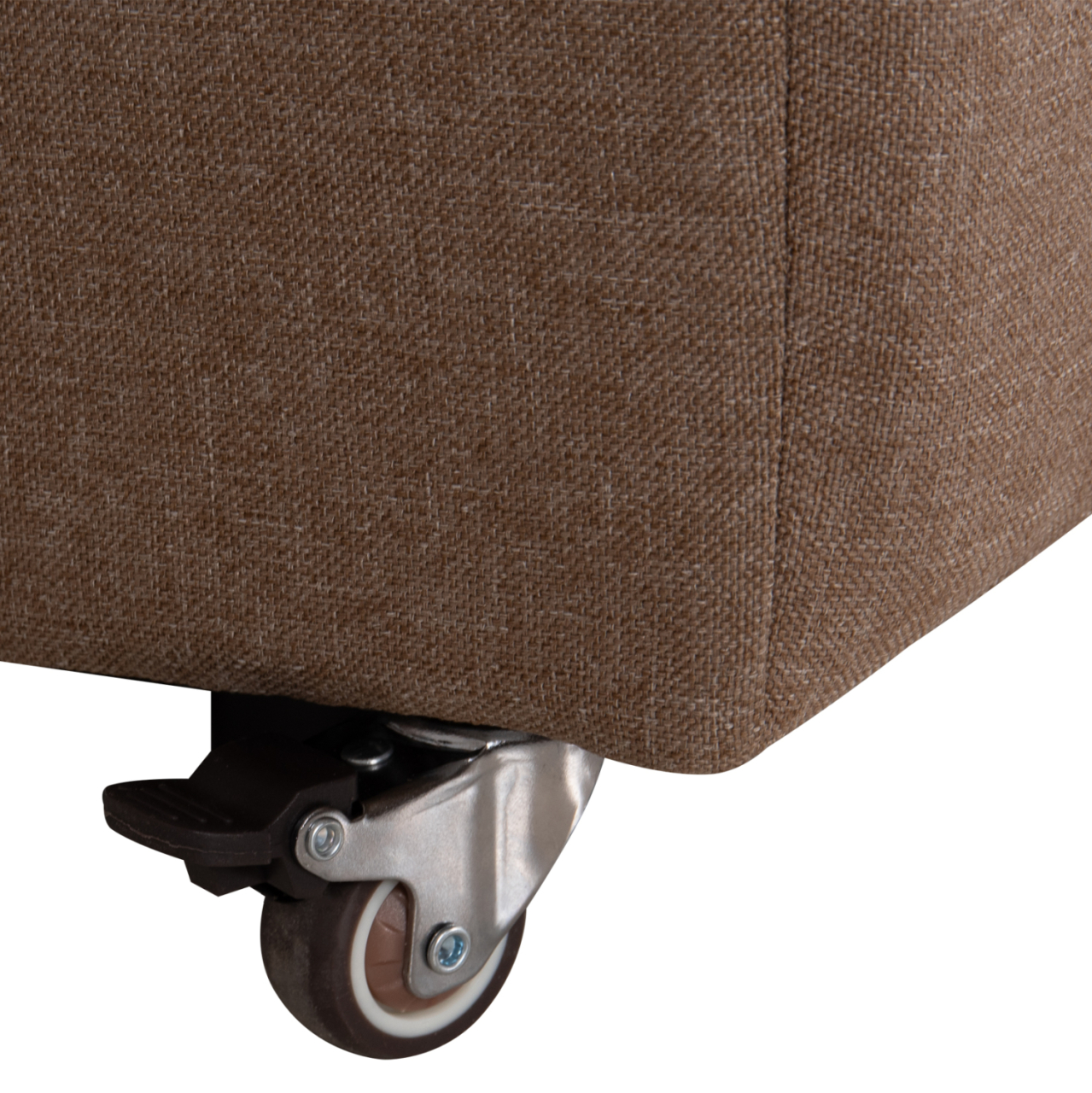 SOFA-BED 3-SEATER KEND HM3313.04 FABRIC IN LIGHT BROWN 188x85x82Hcm. [10]
