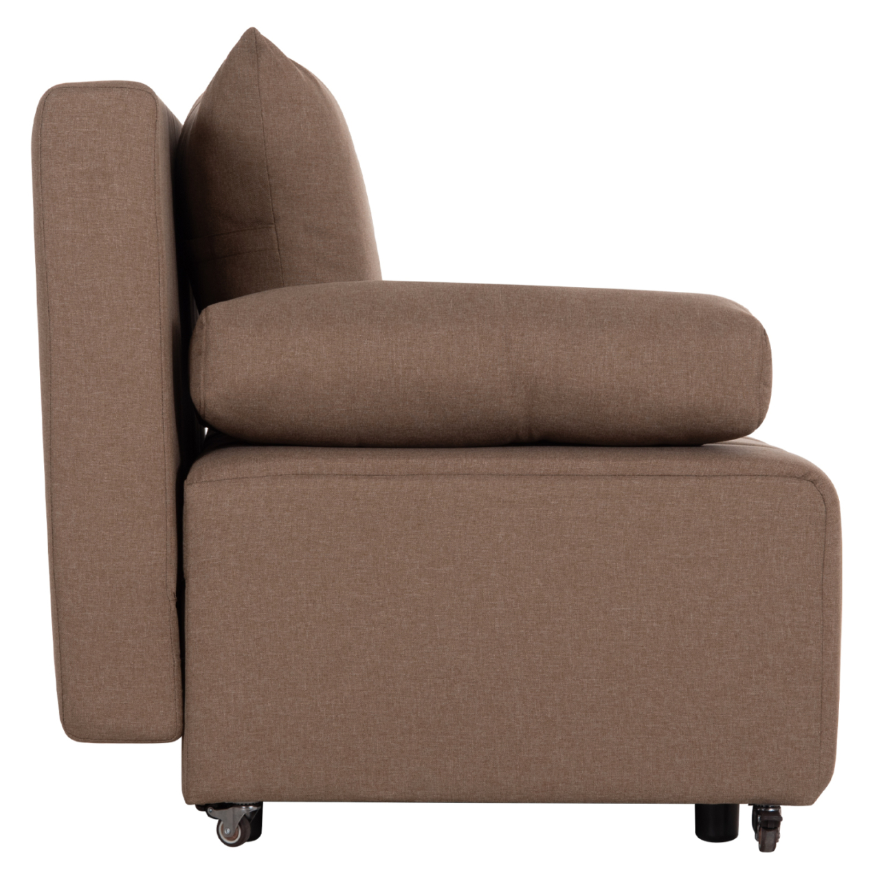SOFA-BED 3-SEATER KEND HM3313.04 FABRIC IN LIGHT BROWN 188x85x82Hcm. [5]