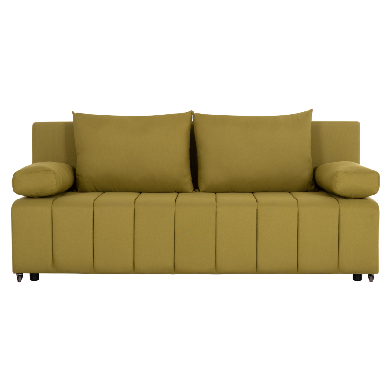 SOFA-BED 3-SEATER KEND HM3313.07 FABRIC IN LIGHT GREEN 188x85x82Hcm. [4]