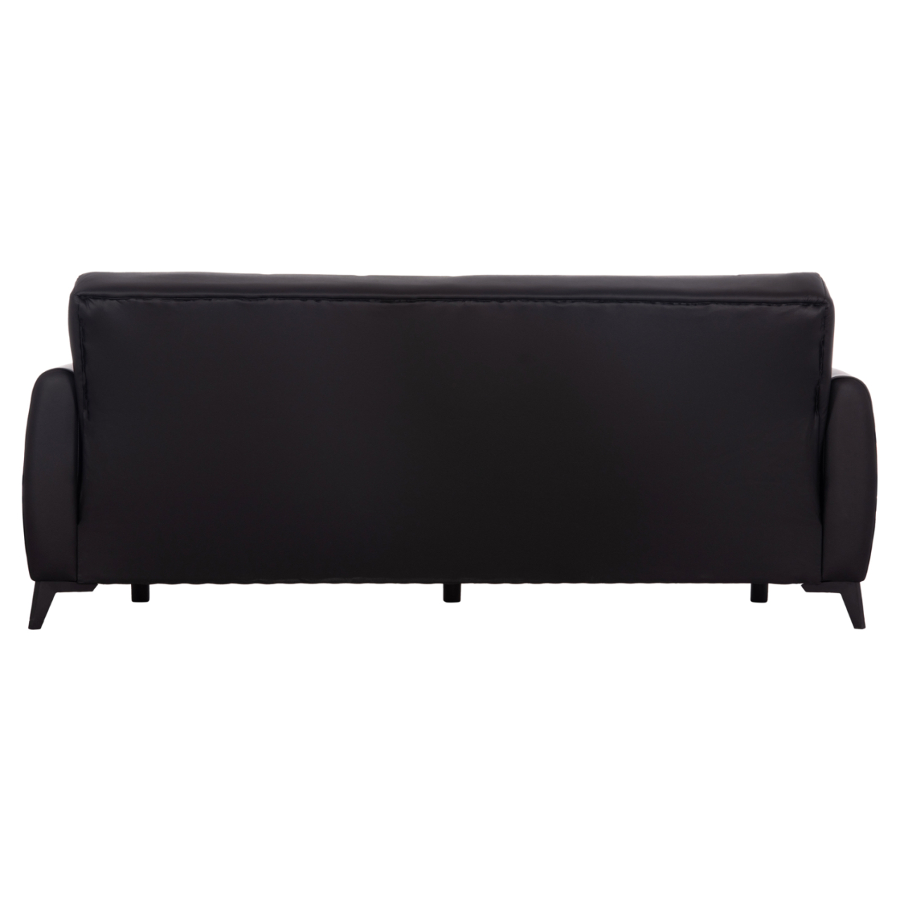 SOFA-BED 3-SEATER WITH STORAGE SPACE NIKKO HM3292.11 BLACK PU 207x80x82Hcm. [7]