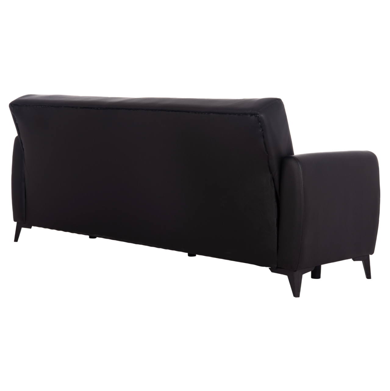 SOFA-BED 3-SEATER WITH STORAGE SPACE NIKKO HM3292.11 BLACK PU 207x80x82Hcm. [6]