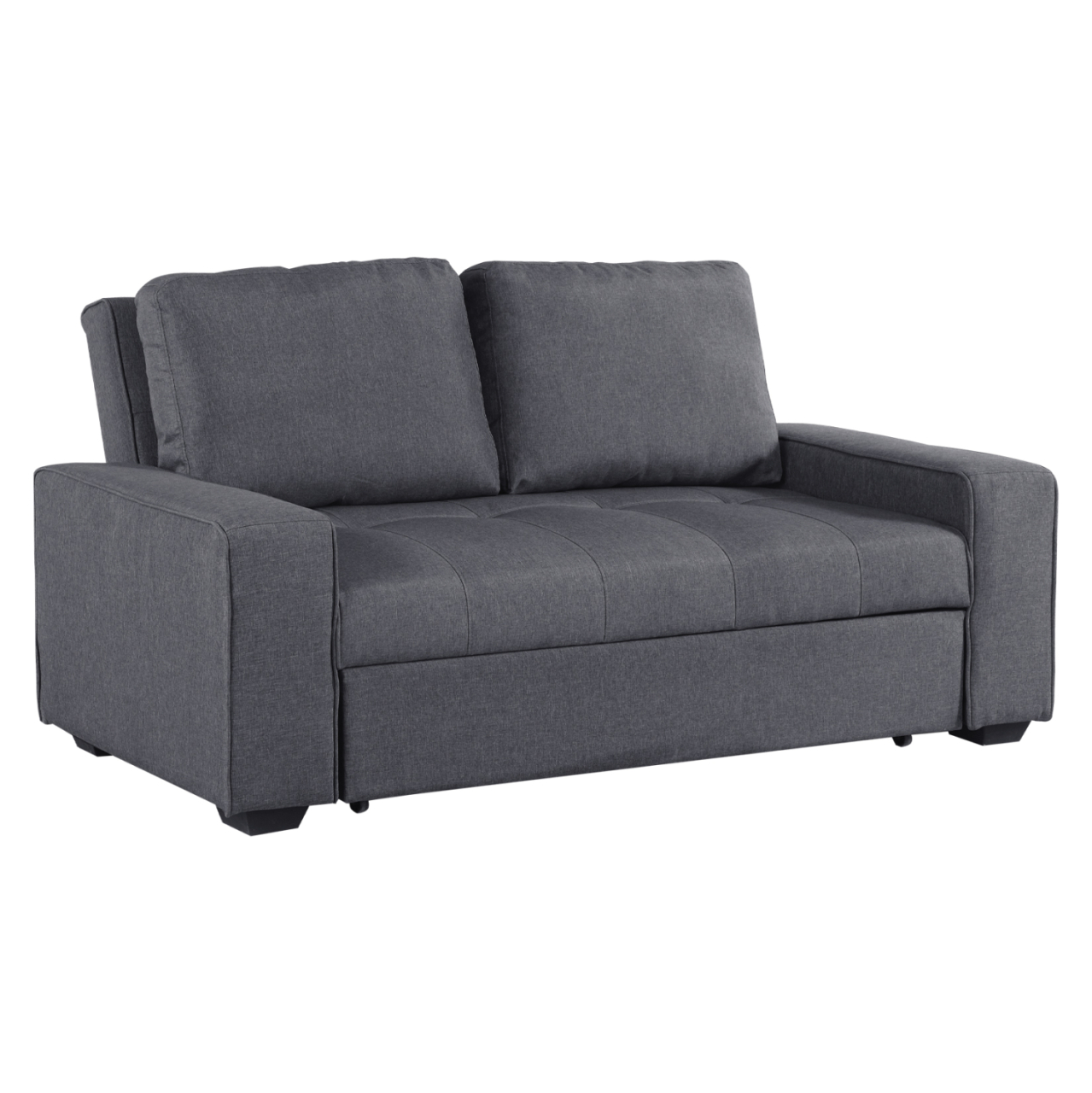 Sofa/Bed Kanna 2 seater HM3082.10 with grey fabric 176x102x91Ηcm [2]
