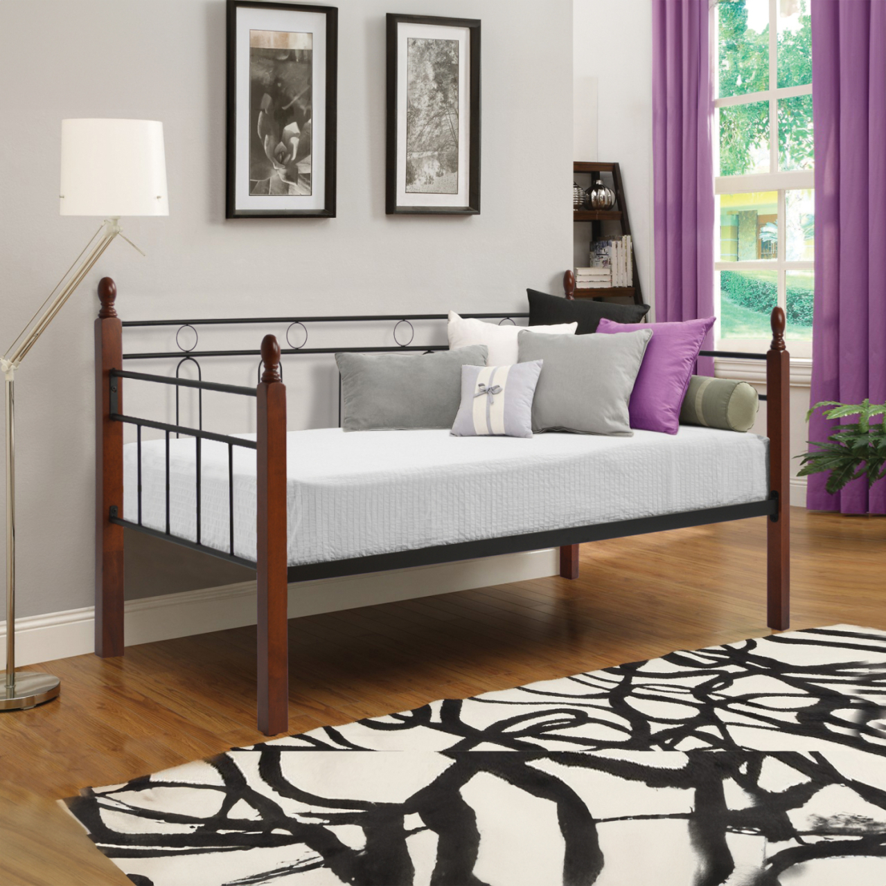 Sofa-Bed REVEN, HM367, metal/rubberwood, 90x190cm [2]