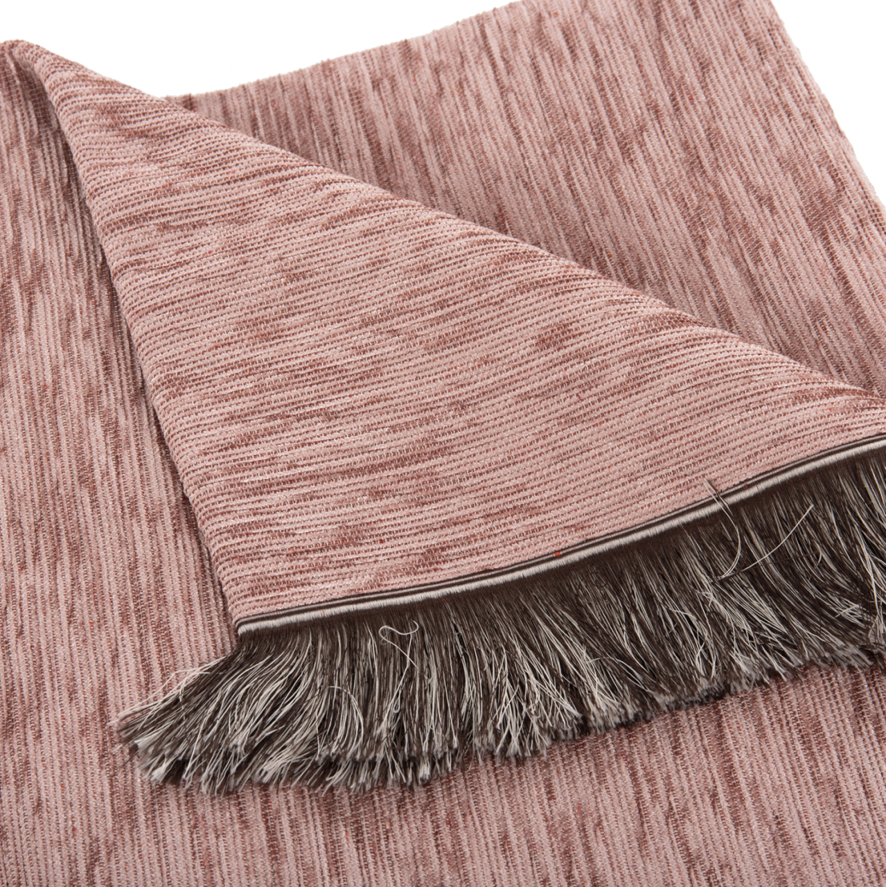 SOFA COVER-THROW WITH FRINGES DREAMTOPIA HM12161.03 IN DUSTY PINK COLOR 245X170cm. [5]