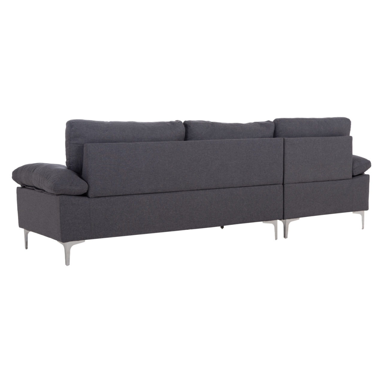 SOFA LEFT CORNER ANTON HM3340.01L GREY FABRIC--METAL LEGS 260x130x84Hcm [5]