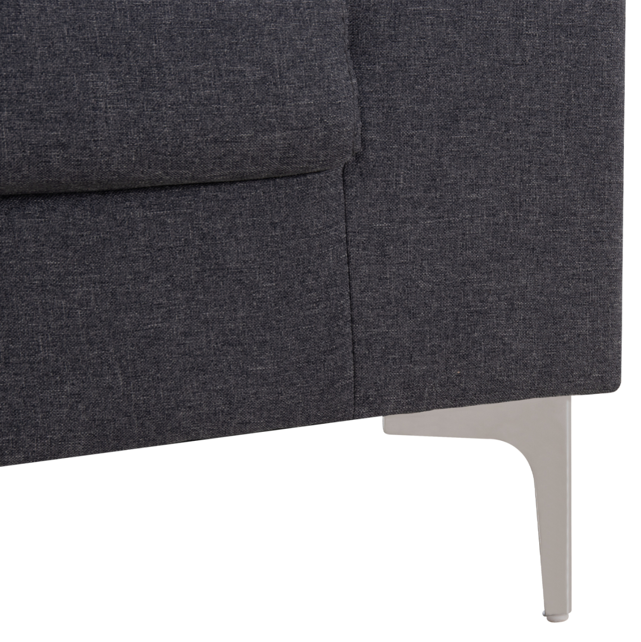 SOFA LEFT CORNER ANTON HM3340.01L GREY FABRIC--METAL LEGS 260x130x84Hcm [10]