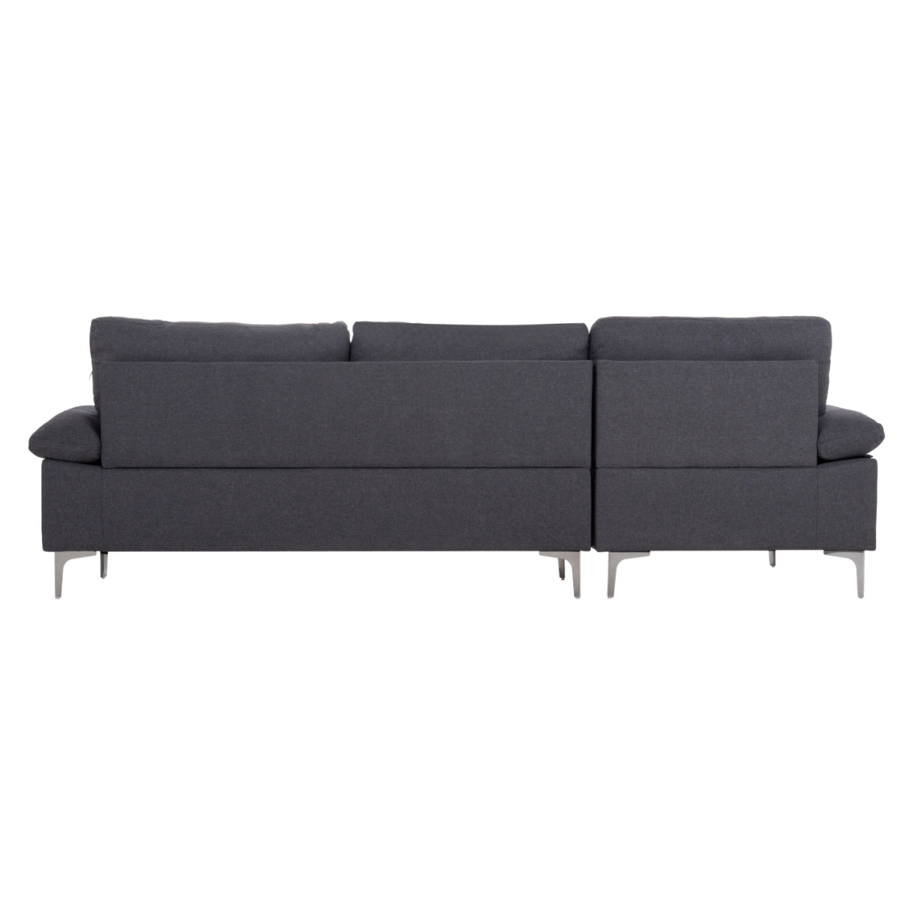 SOFA LEFT CORNER ANTON HM3340.01L GREY FABRIC--METAL LEGS 260x130x84Hcm [6]