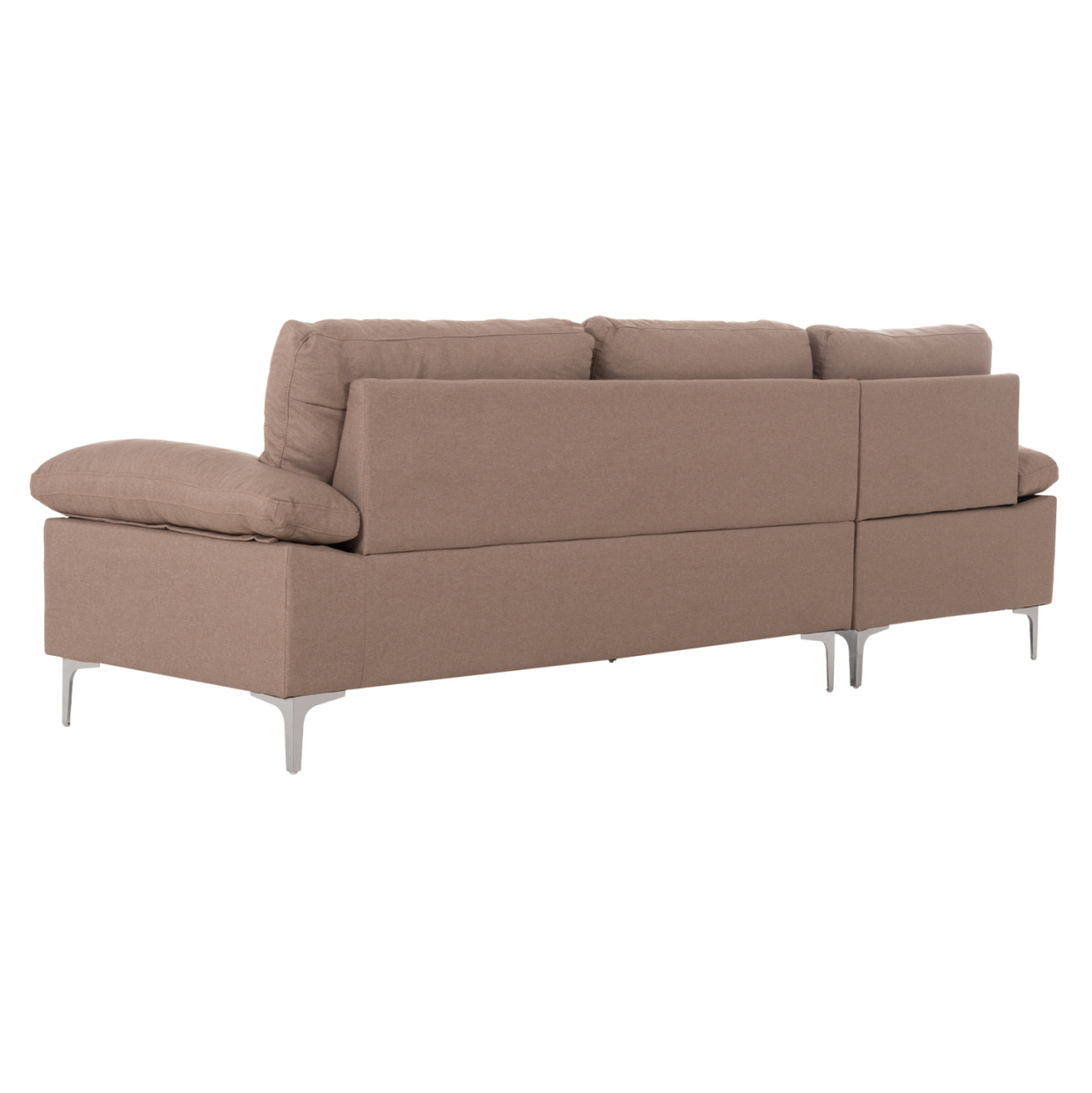 SOFA LEFT CORNER ANTON HM3340.02L IVORY FABRIC--METAL LEGS 260x130x84Hcm [5]