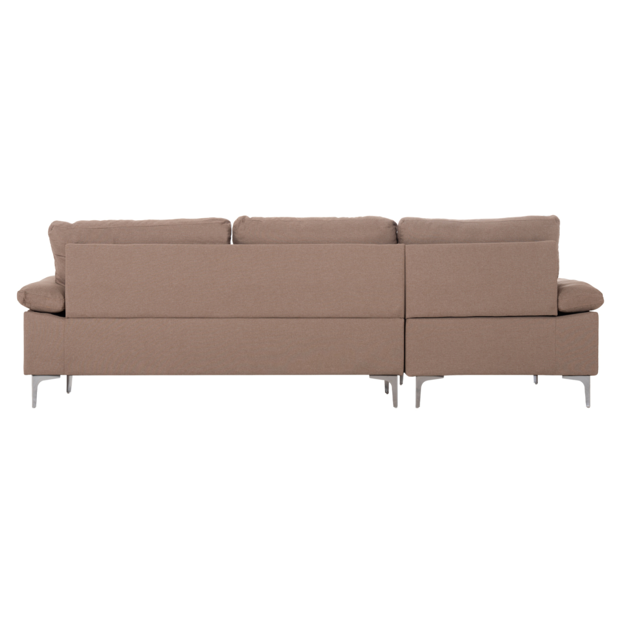 SOFA LEFT CORNER ANTON HM3340.02L IVORY FABRIC--METAL LEGS 260x130x84Hcm [6]
