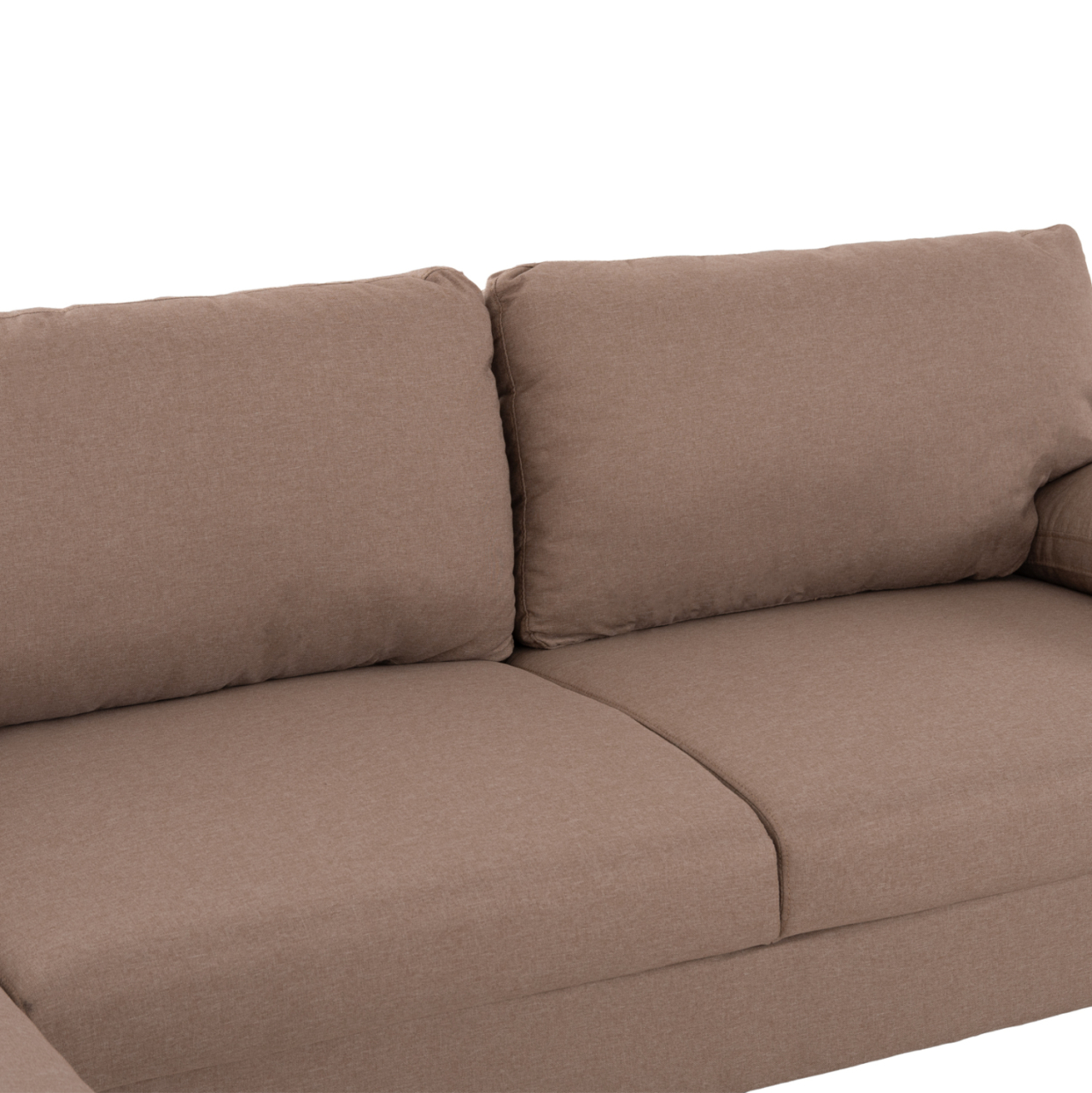 SOFA LEFT CORNER ANTON HM3340.02L IVORY FABRIC--METAL LEGS 260x130x84Hcm [9]
