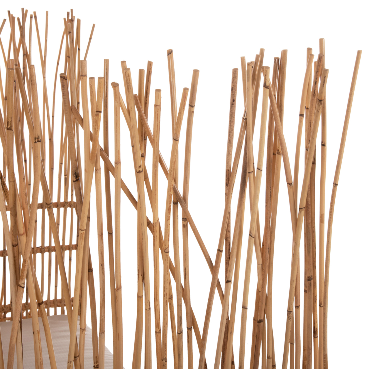 SOFA OUTDOORS ZEPHYR HM5988 RATTAN CANES IN NATURAL-CUSHION SET IN BEIGE 200x120x142Hcm. [10]