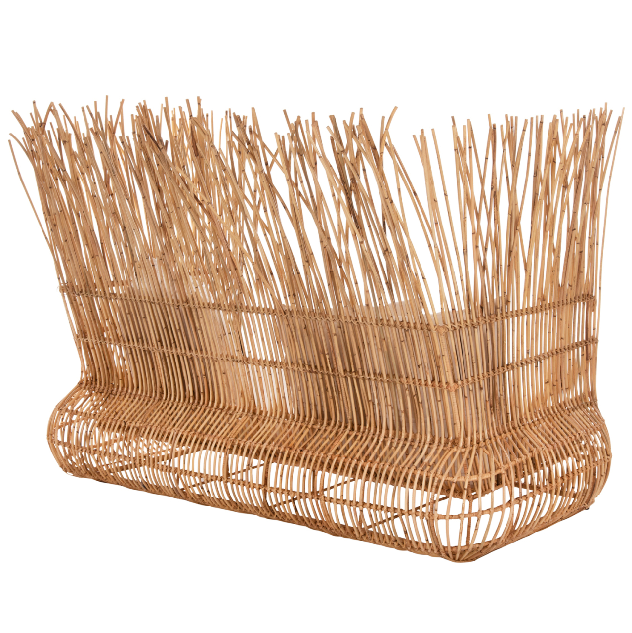 SOFA OUTDOORS ZEPHYR HM5988 RATTAN CANES IN NATURAL-CUSHION SET IN BEIGE 200x120x142Hcm. [5]