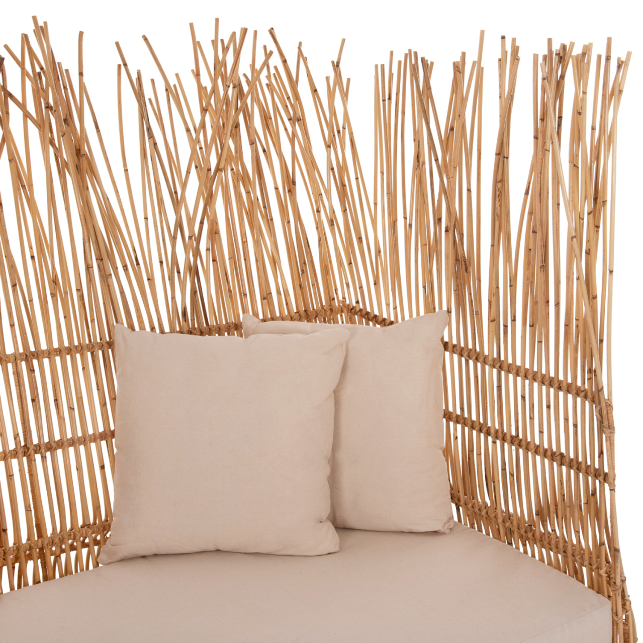 SOFA OUTDOORS ZEPHYR HM5988 RATTAN CANES IN NATURAL-CUSHION SET IN BEIGE 200x120x142Hcm. [7]