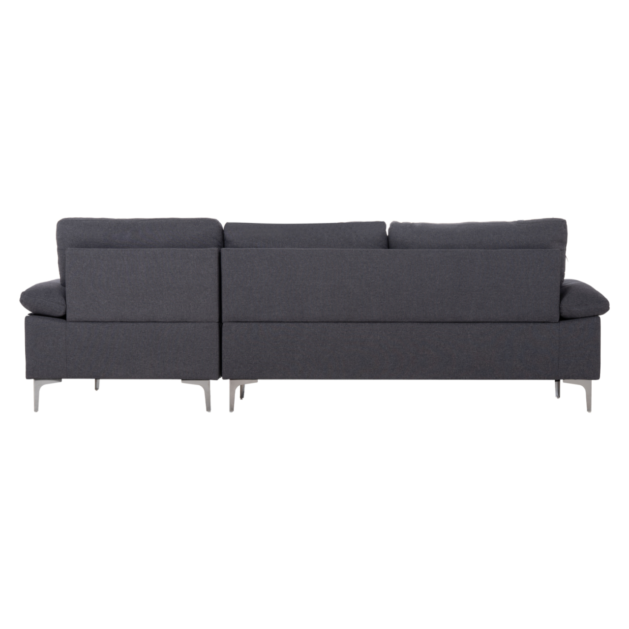 SOFA RIGHT CORNER ANTON HM3340.01R GREY FABRIC--METAL LEGS 260x130x84Hcm [6]