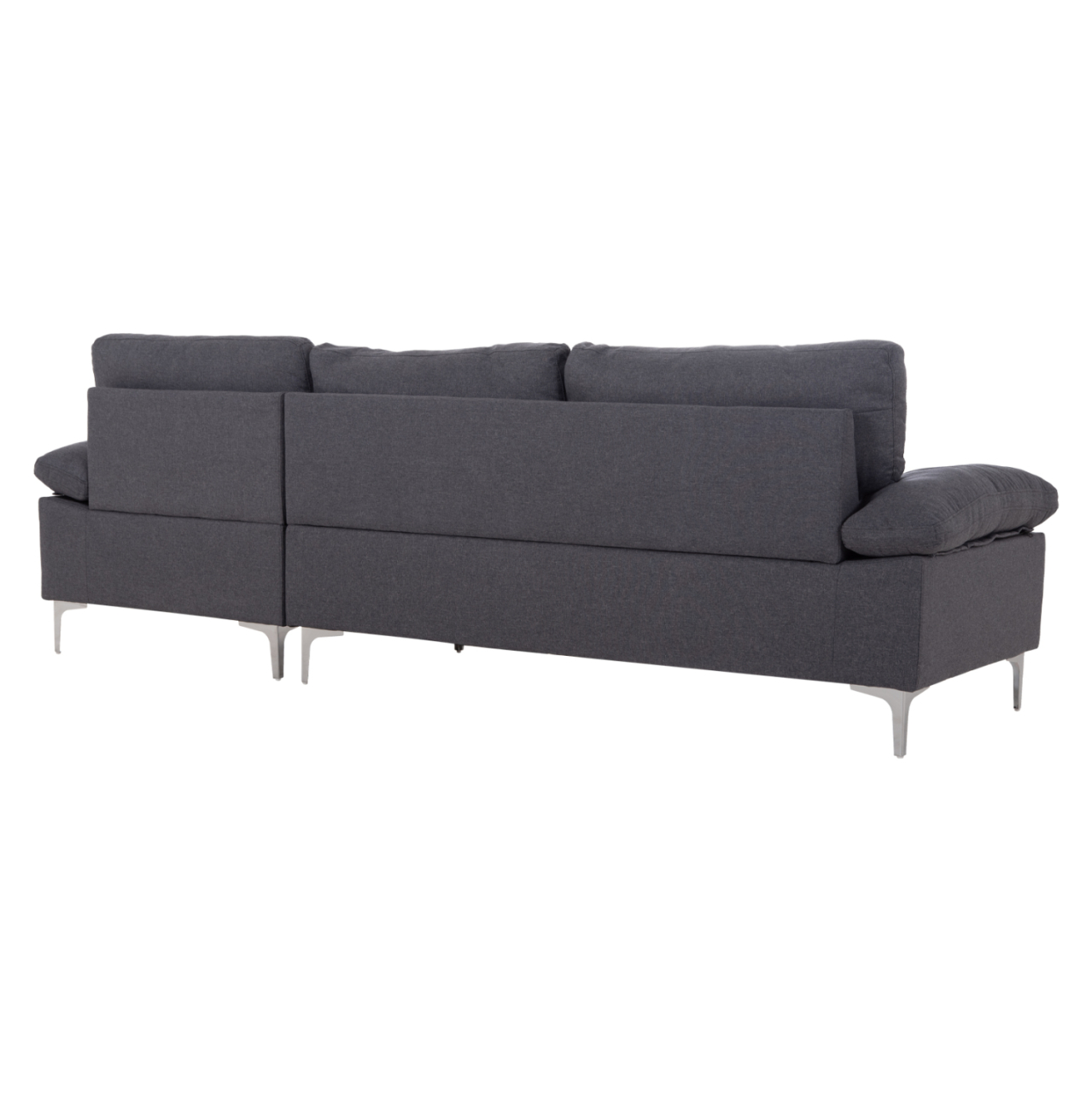 SOFA RIGHT CORNER ANTON HM3340.01R GREY FABRIC--METAL LEGS 260x130x84Hcm [5]