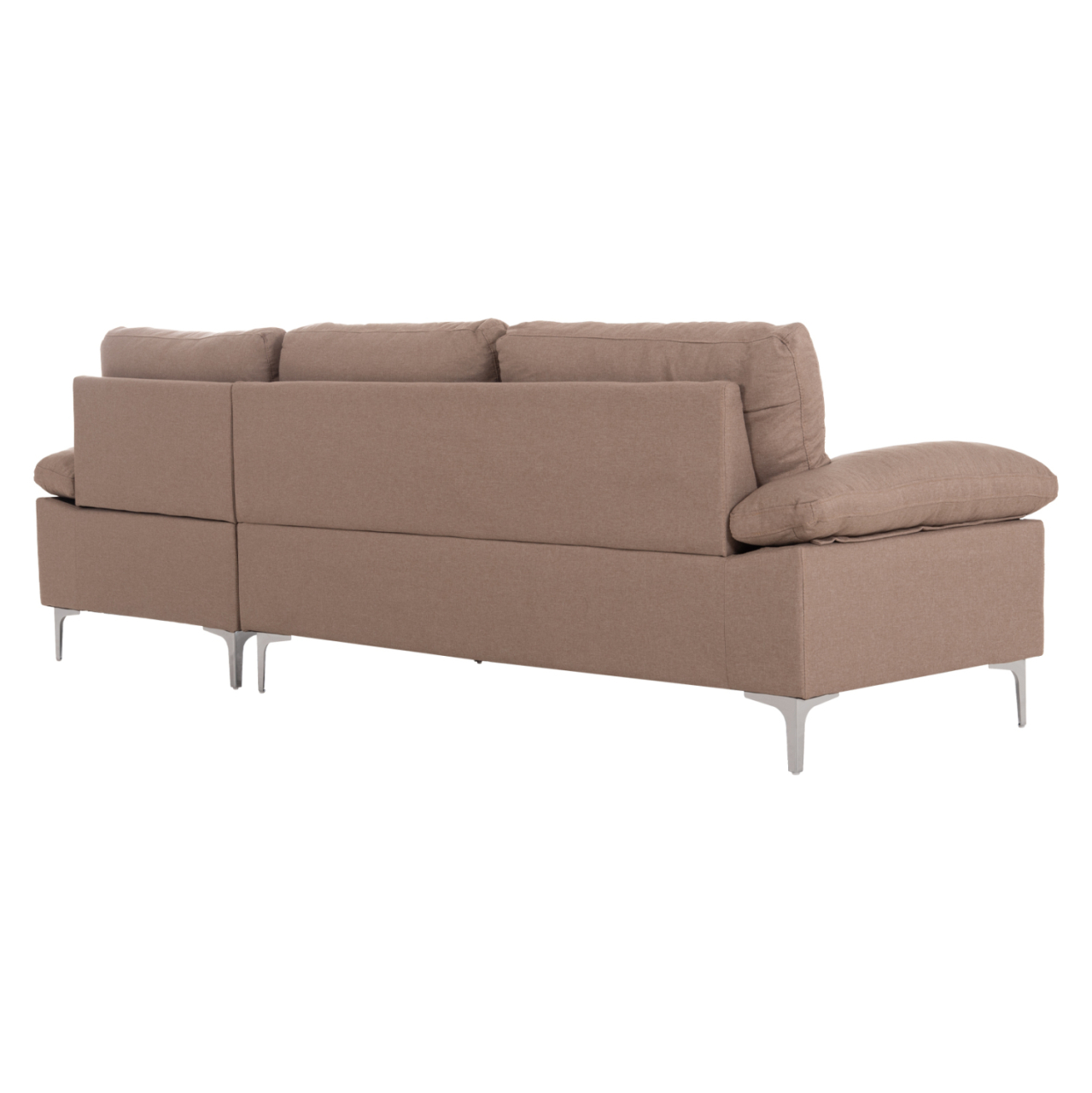 SOFA RIGHT CORNER ANTON HM3340.02R IVORY FABRIC--METAL LEGS 260x130x84Hcm [5]