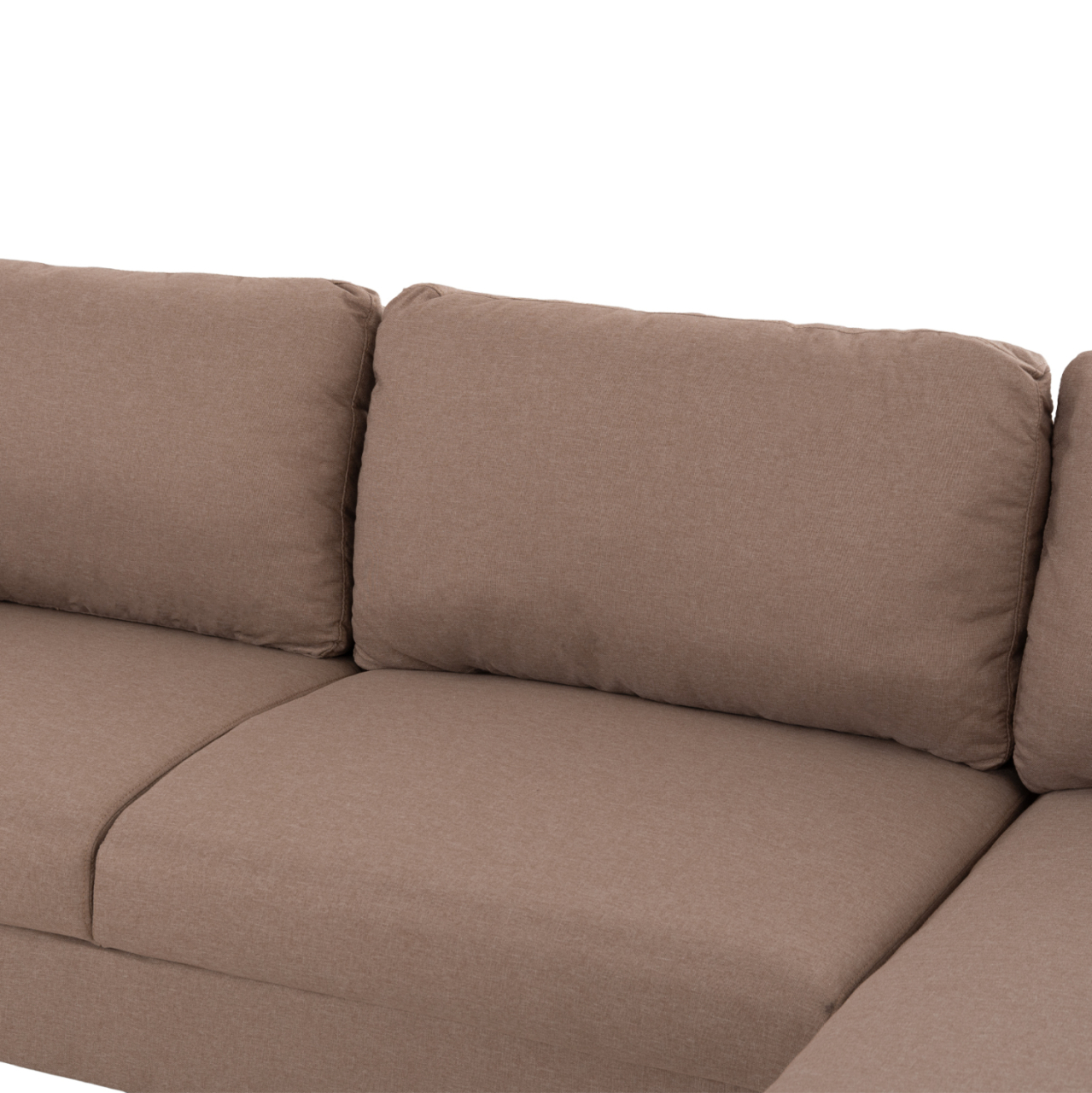 SOFA RIGHT CORNER ANTON HM3340.02R IVORY FABRIC--METAL LEGS 260x130x84Hcm [9]
