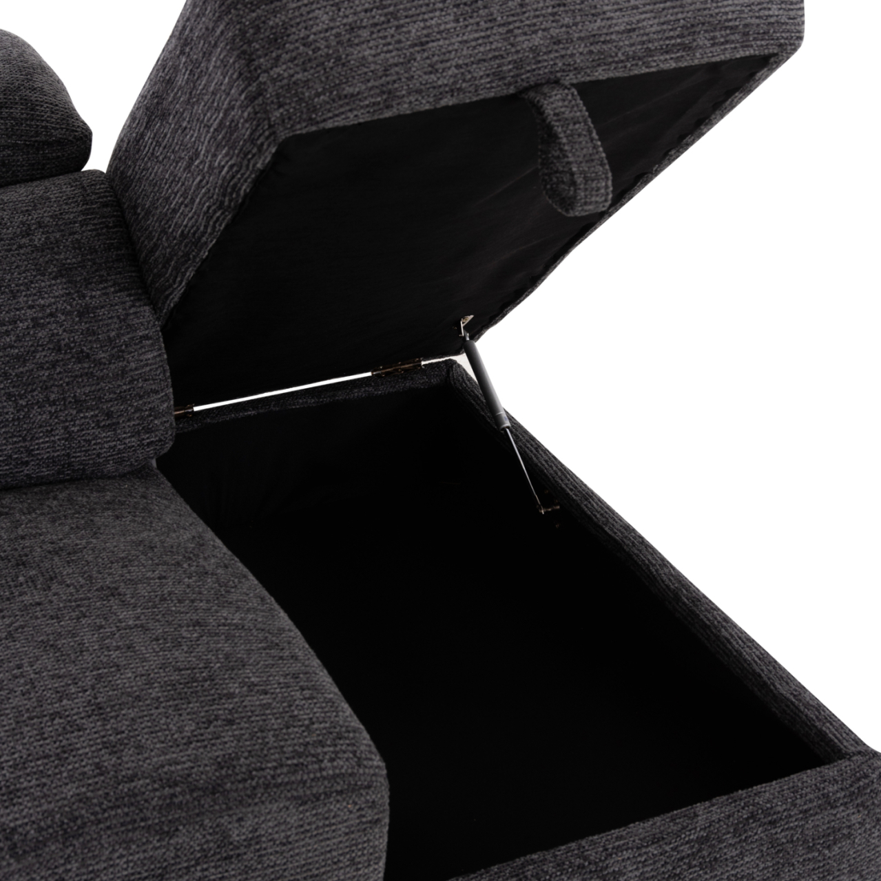 SOFA RIGHT CORNER-RECLINE and STORAGE SPACE RESTRO ΗΜ3339.01R GREY FABRIC 290x220x80Hcm. [10]