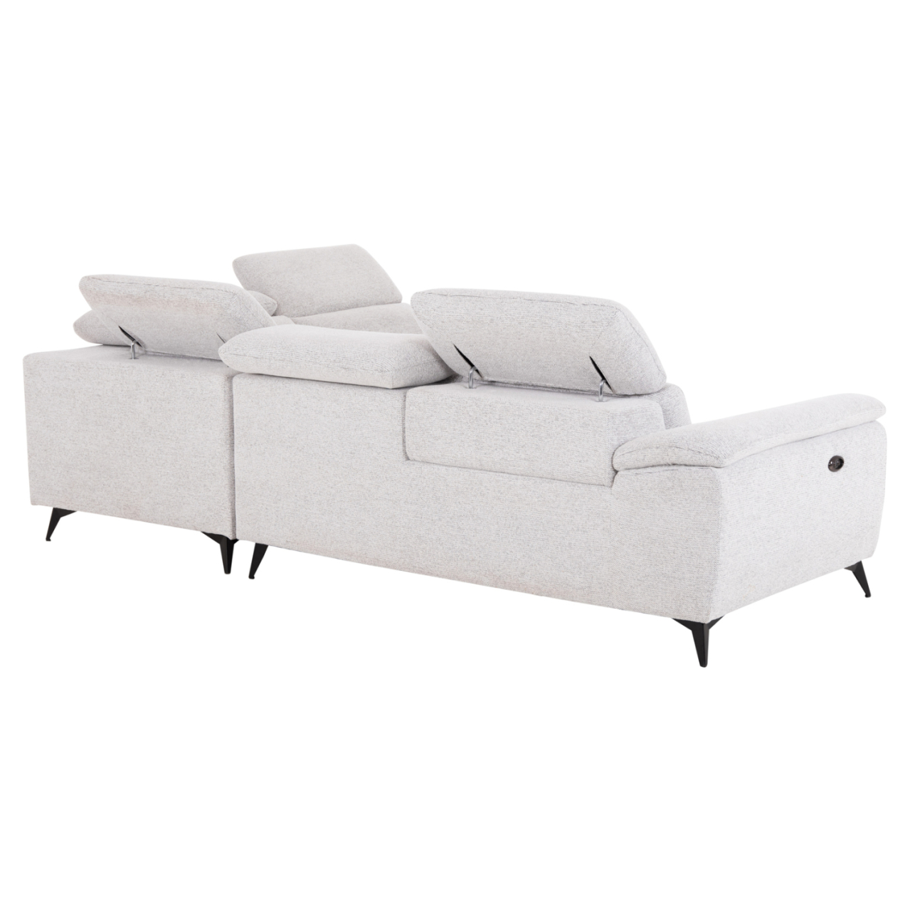 SOFA RIGHT CORNER-RECLINE and STORAGE SPACE RESTRO HM3339.02R BEIGE FABRIC 290x220x80Hcm. [5]
