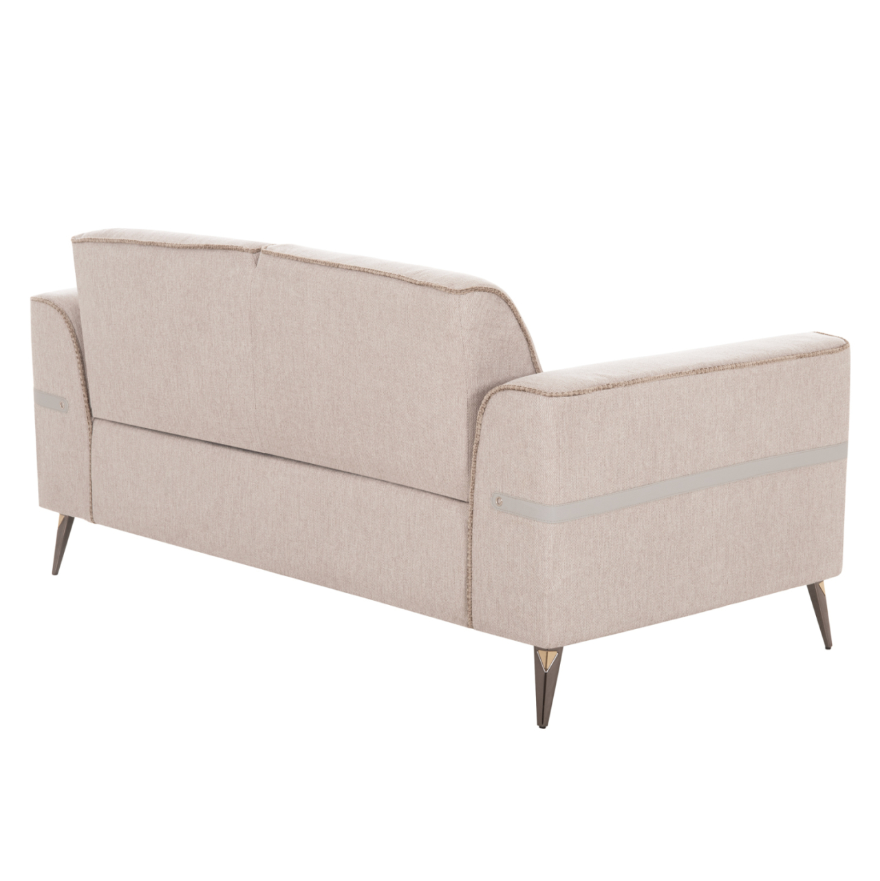 SOFA SET 2PCS FERIN HM6070.12 ECRU FABRIC WITH METAL LEGS [7]