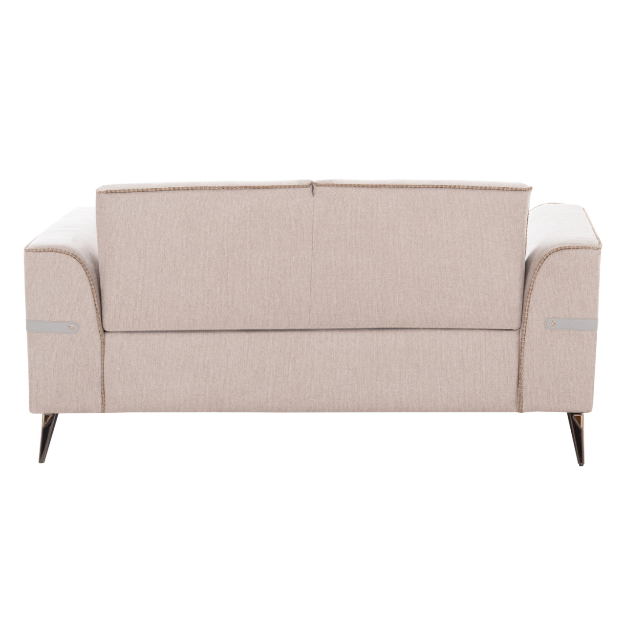 SOFA SET 2PCS FERIN HM6070.12 ECRU FABRIC WITH METAL LEGS [8]