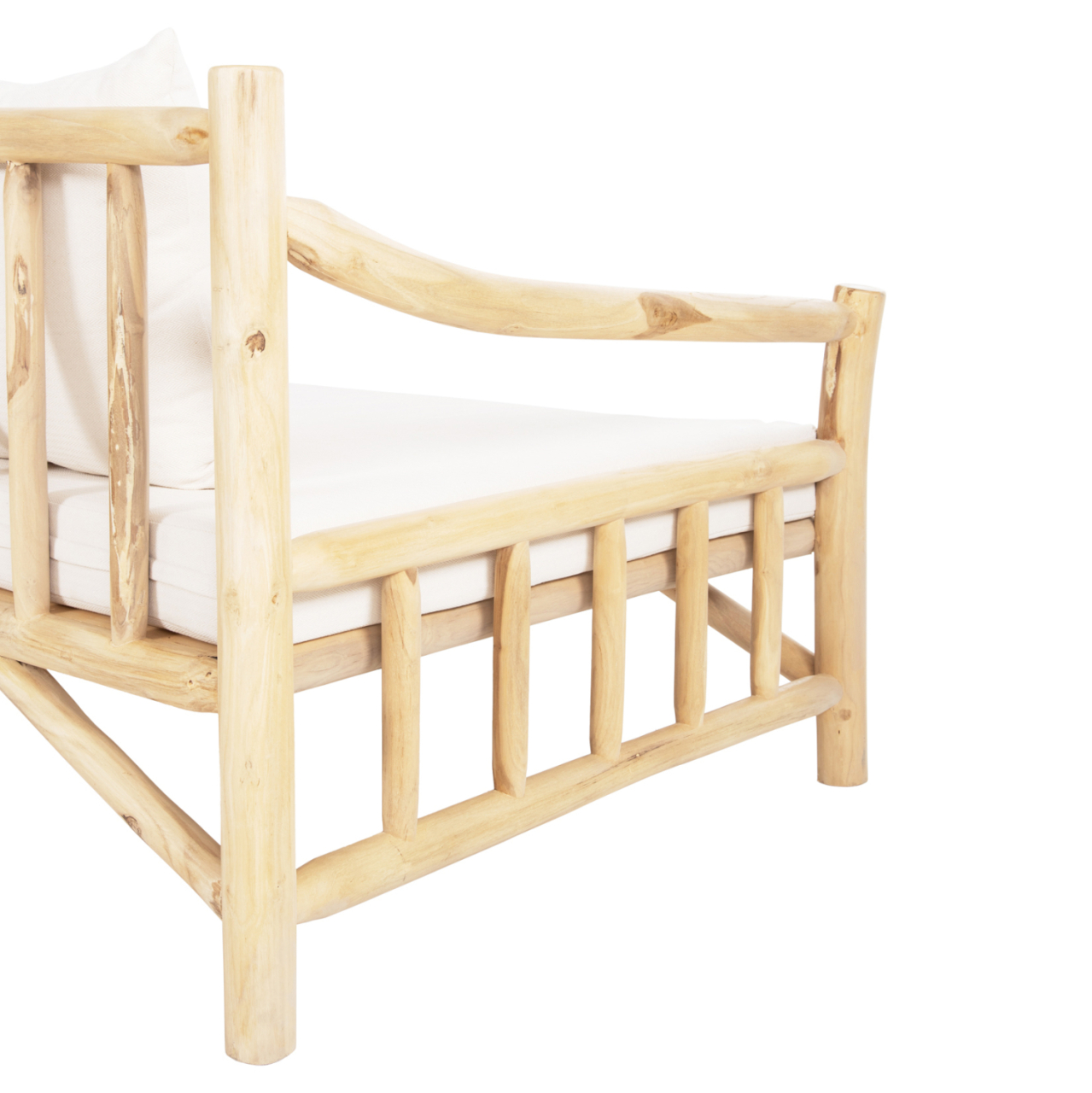 SOFA TORC HM9339 SOLID TEAK NATURAL-WHITE 200x100x80H [8]