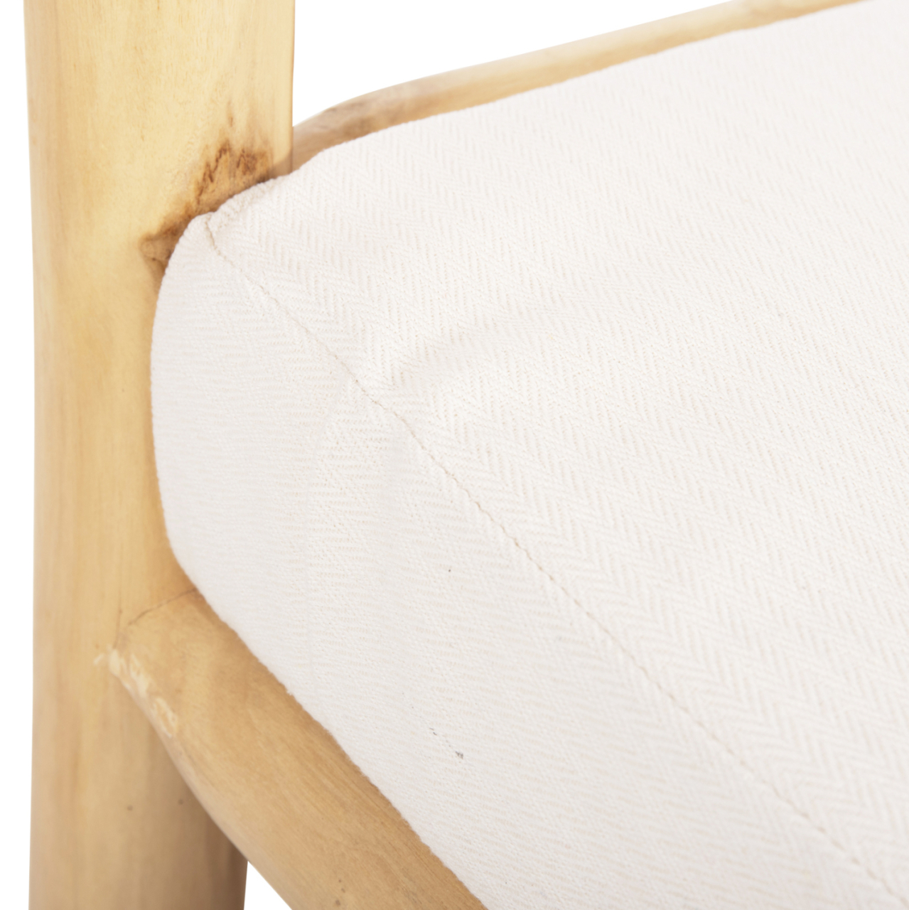 SOFA TORC HM9339 SOLID TEAK NATURAL-WHITE 200x100x80H [10]