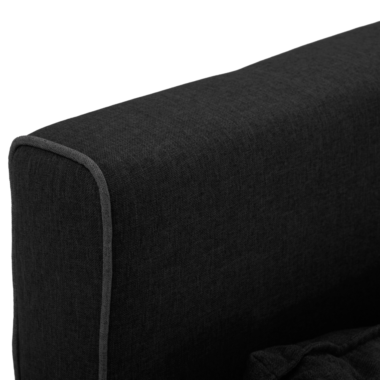 SOFABED FOR 2 PEOPLE ASMA HM3077.03 FABRIC IN DARK GREY 140x80x77Hcm. [9]