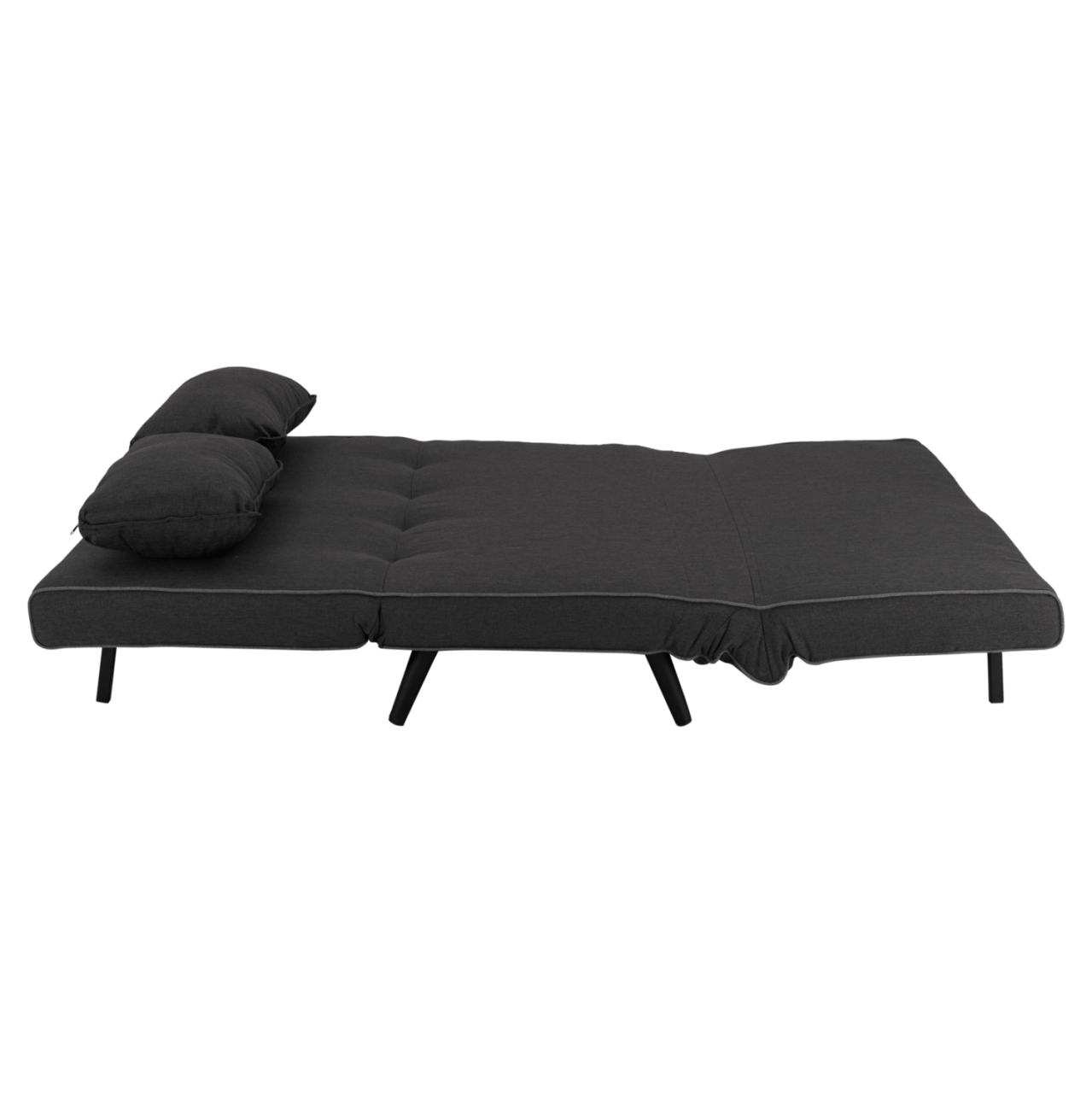 SOFABED FOR 2 PEOPLE ASMA HM3077.03 FABRIC IN DARK GREY 140x80x77Hcm. [8]