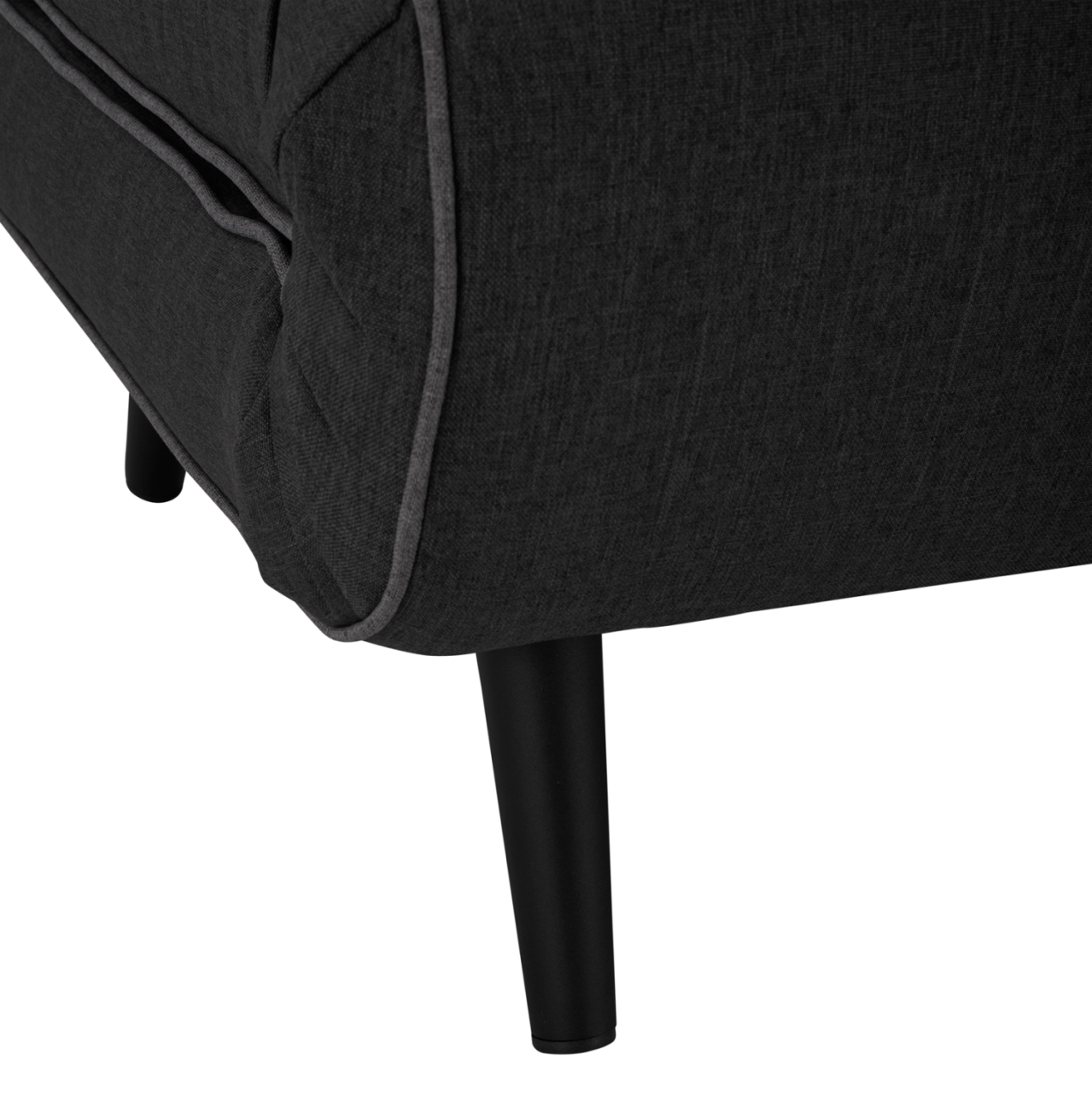 SOFABED FOR 2 PEOPLE ASMA HM3077.03 FABRIC IN DARK GREY 140x80x77Hcm. [10]