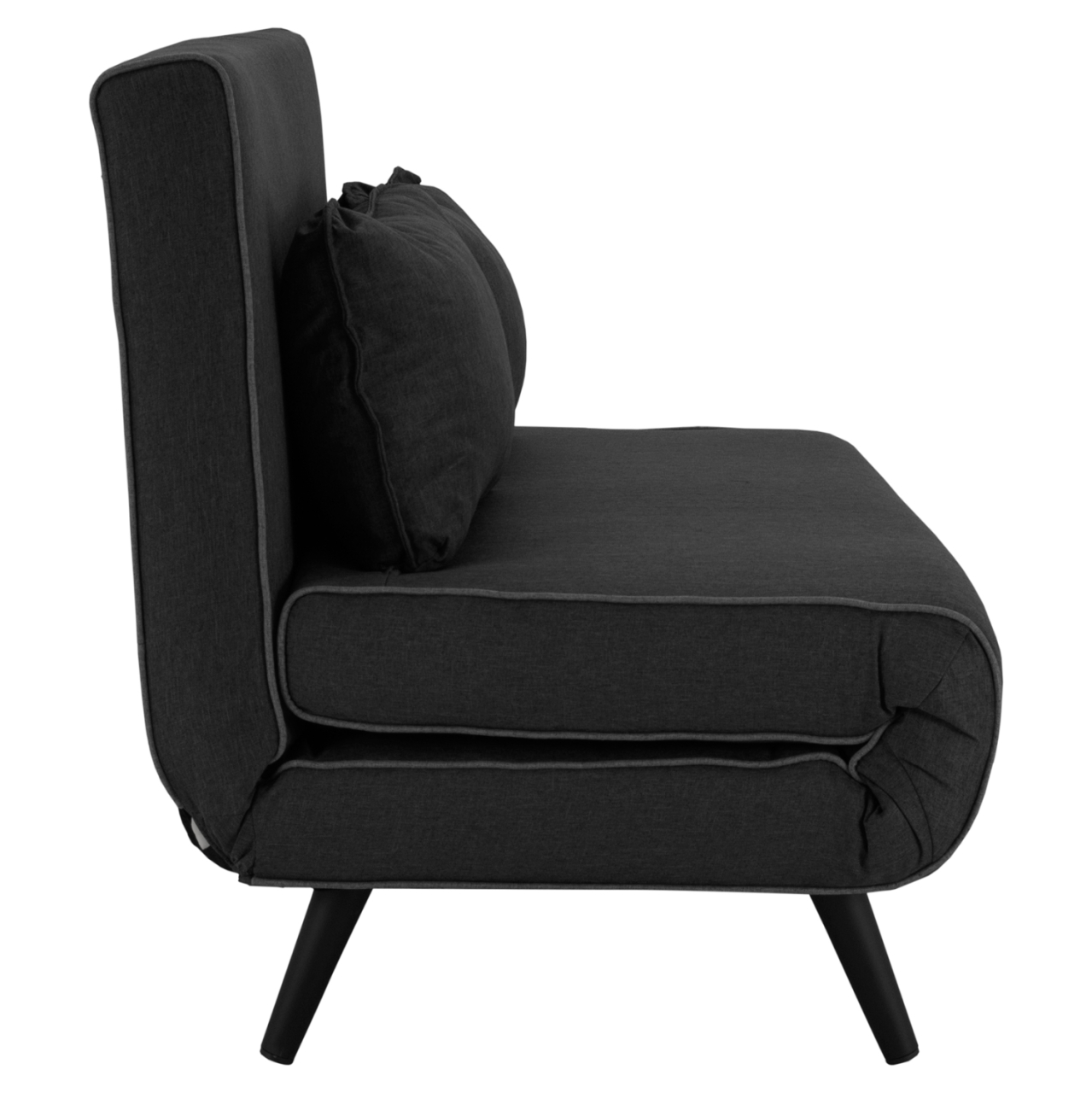 SOFABED FOR 2 PEOPLE ASMA HM3077.03 FABRIC IN DARK GREY 140x80x77Hcm. [5]