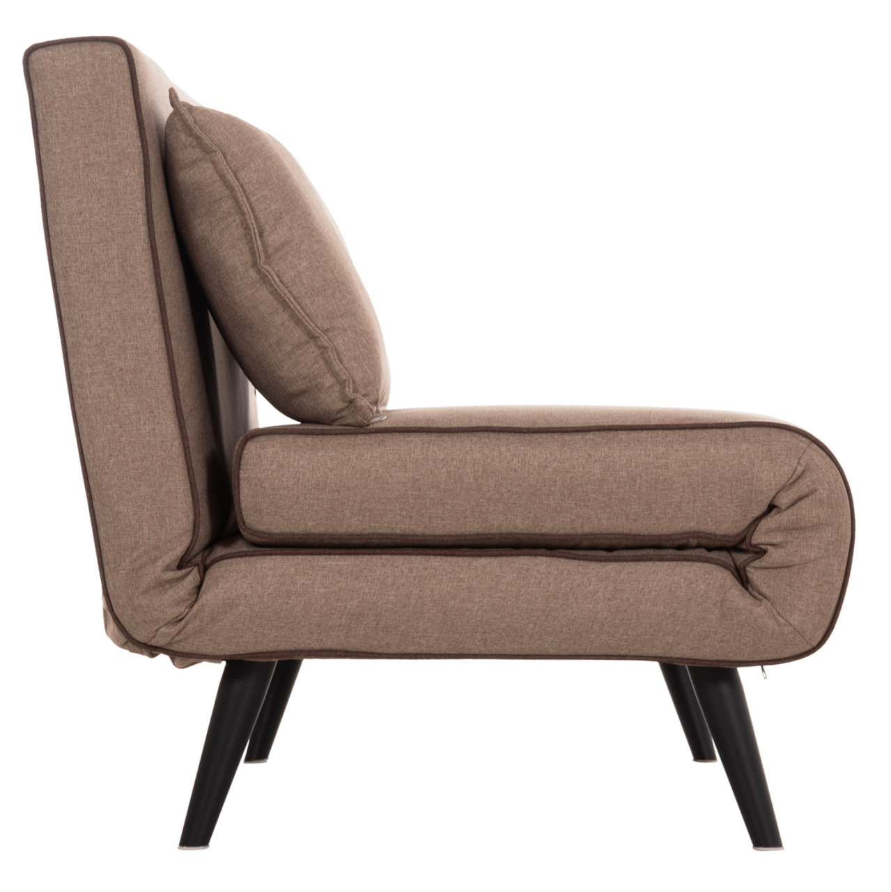 SOFABED FOR 2 PEOPLE ASMA HM3077.07 FABRIC IN DARK BEIGE 143x78x84Hcm. [5]