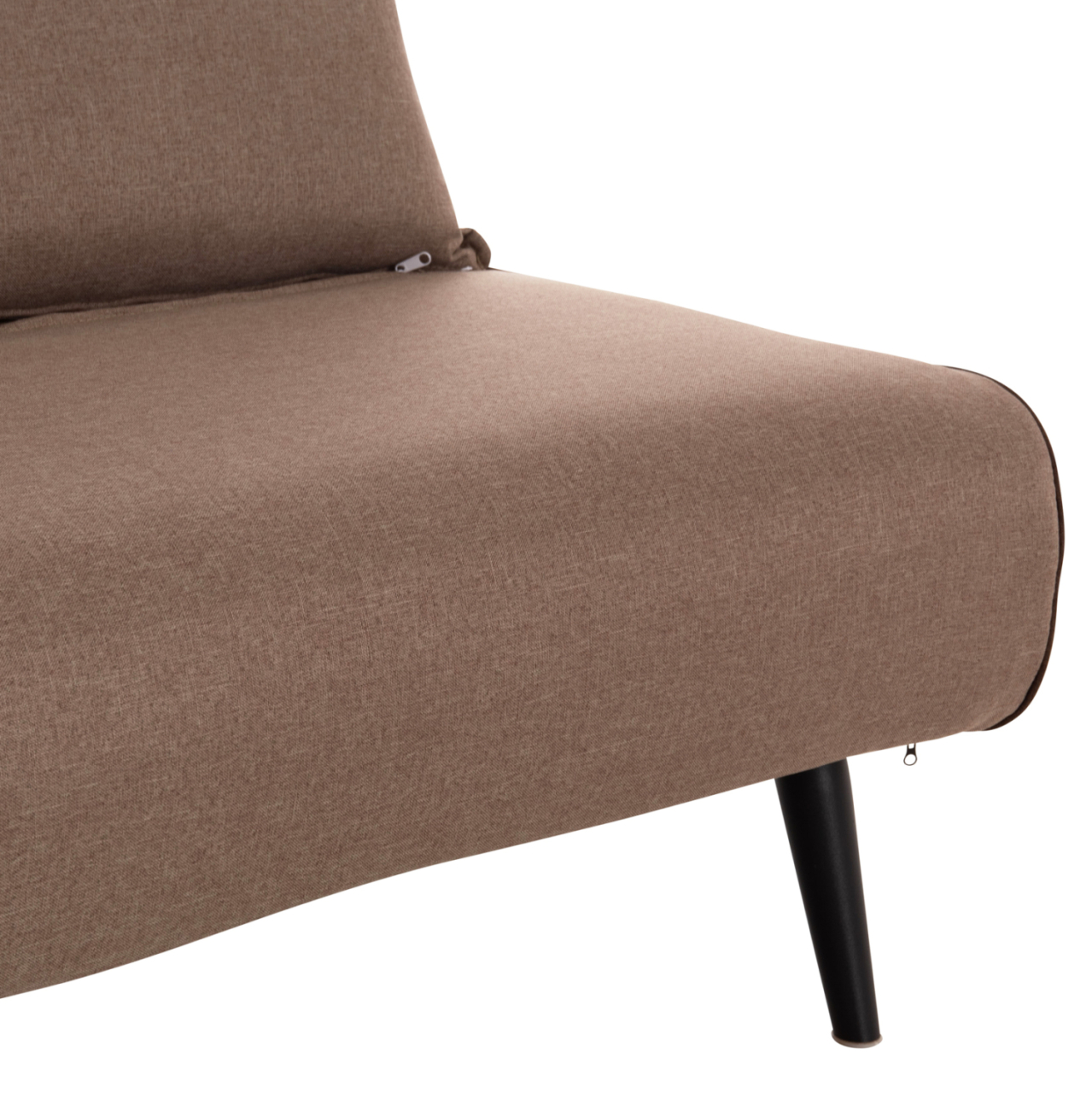 SOFABED FOR 2 PEOPLE ASMA HM3077.07 FABRIC IN DARK BEIGE 143x78x84Hcm. [8]