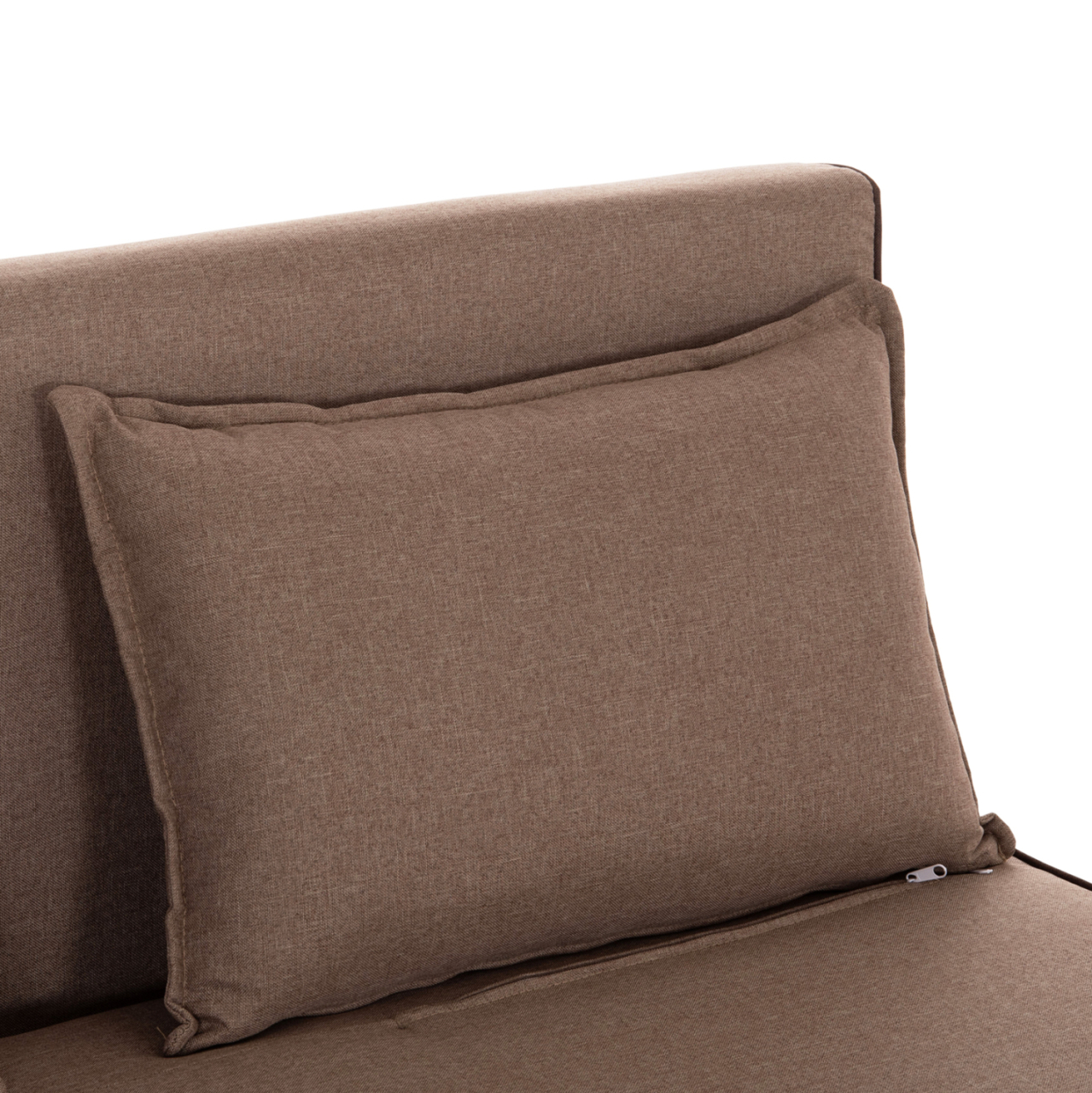 SOFABED FOR 2 PEOPLE ASMA HM3077.07 FABRIC IN DARK BEIGE 143x78x84Hcm. [7]