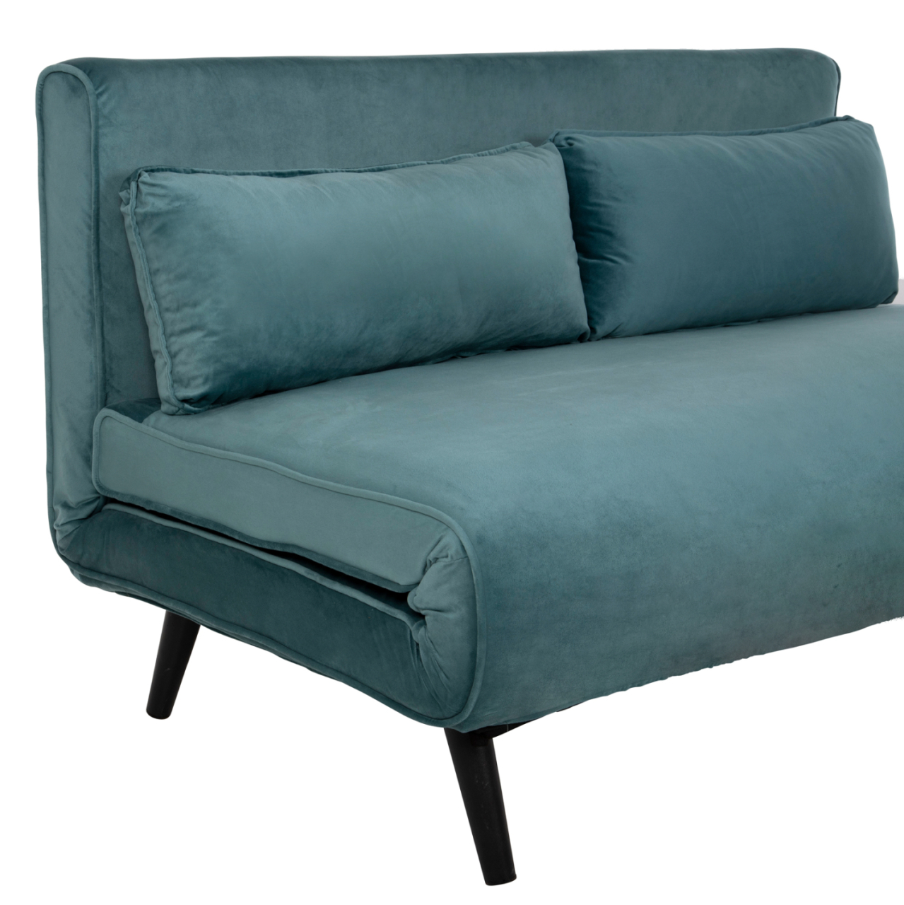 SOFABED FOR 2 PEOPLE ASMA HM3077.15 VELVET IN MINT COLOR 140x80x77Hcm. [8]