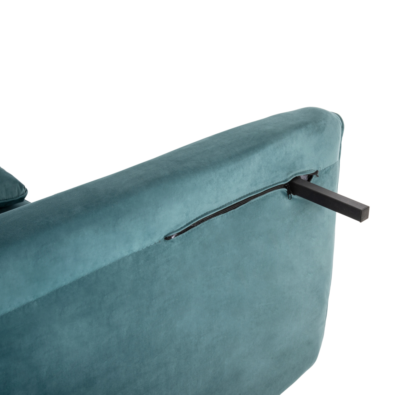 SOFABED FOR 2 PEOPLE ASMA HM3077.15 VELVET IN MINT COLOR 140x80x77Hcm. [9]